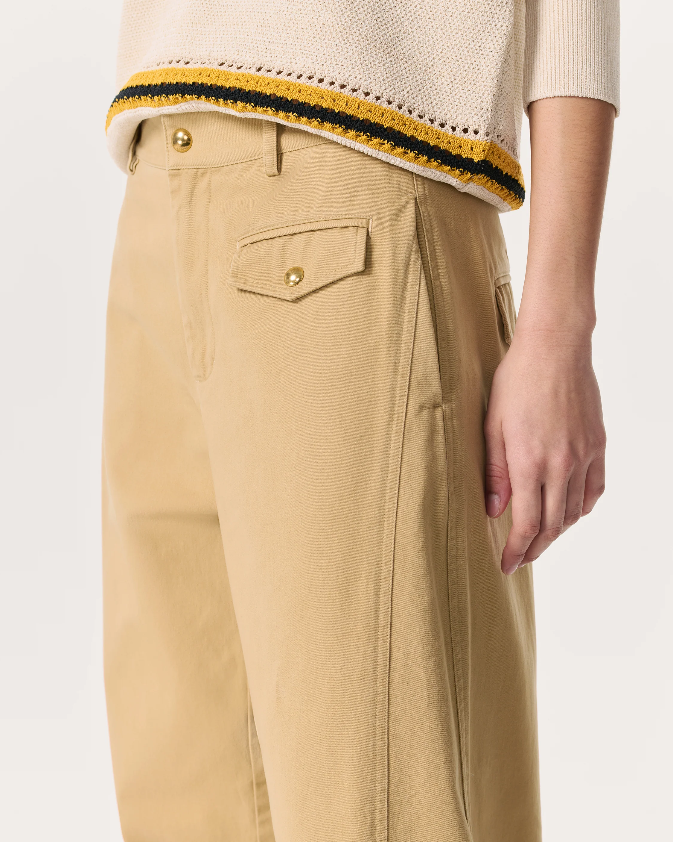 Renata Cotton Twill Utility Pants - Image 4