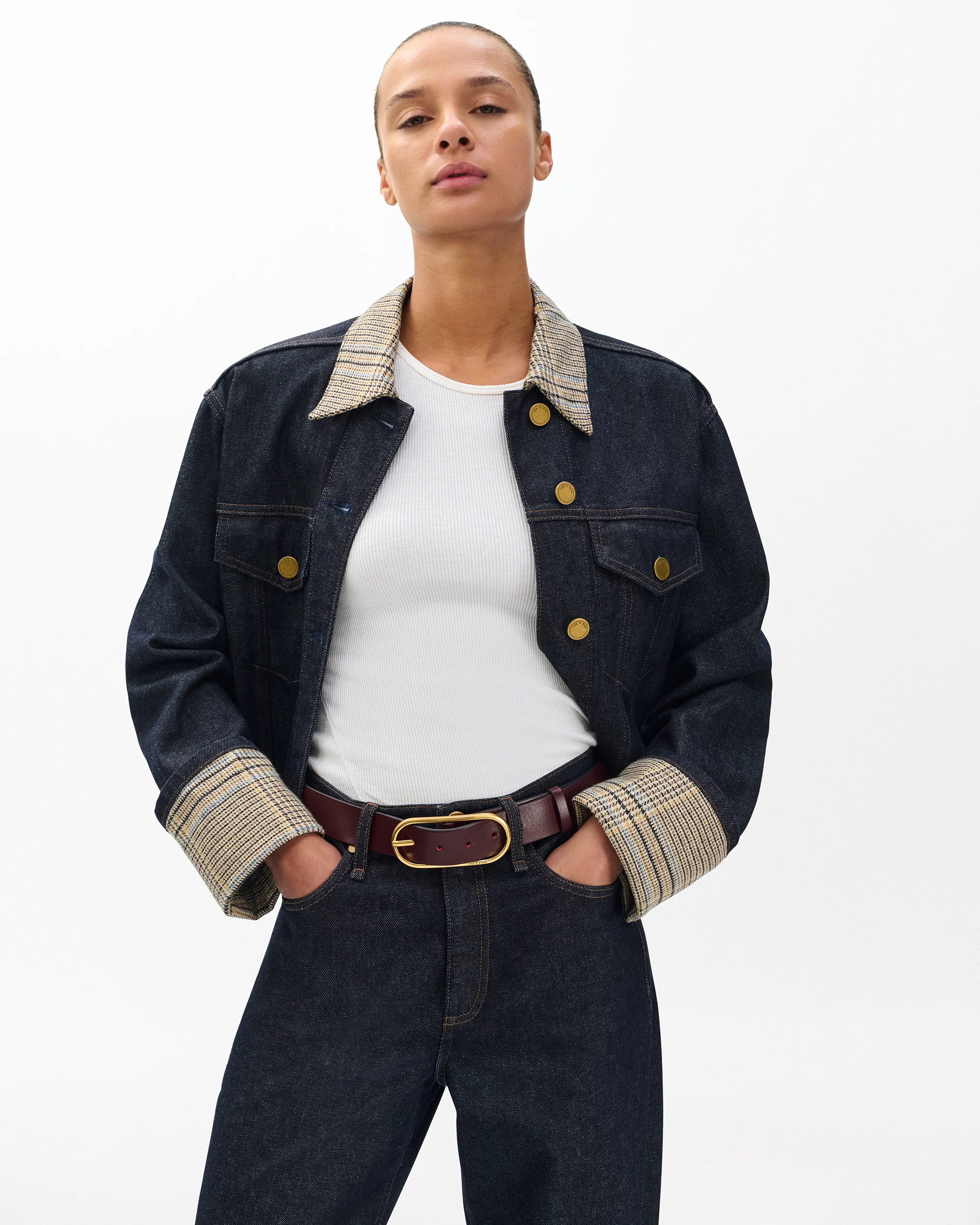 Rounded Rebound Leather Belt - Image 2