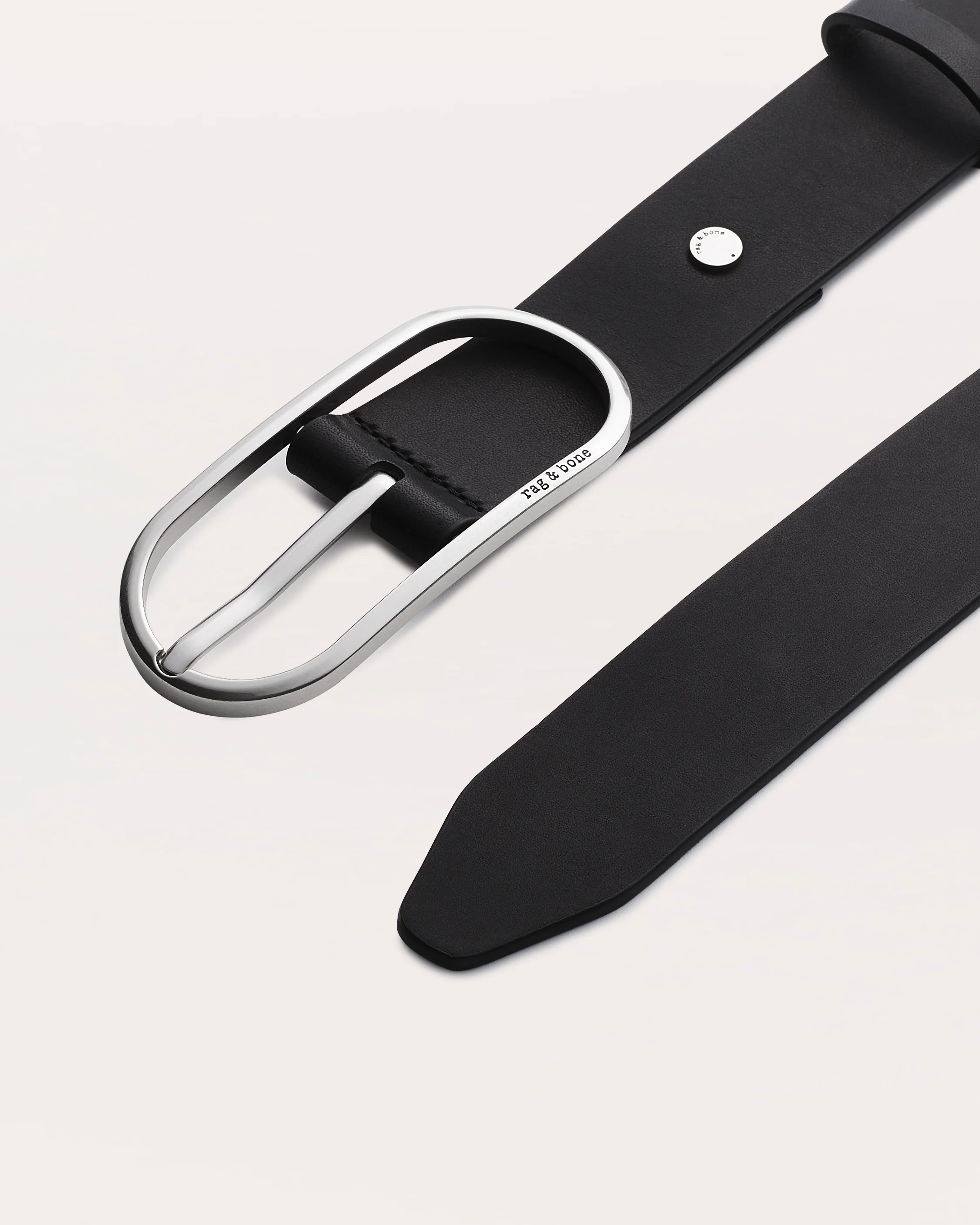 Rounded Rebound Leather Belt - Image 3