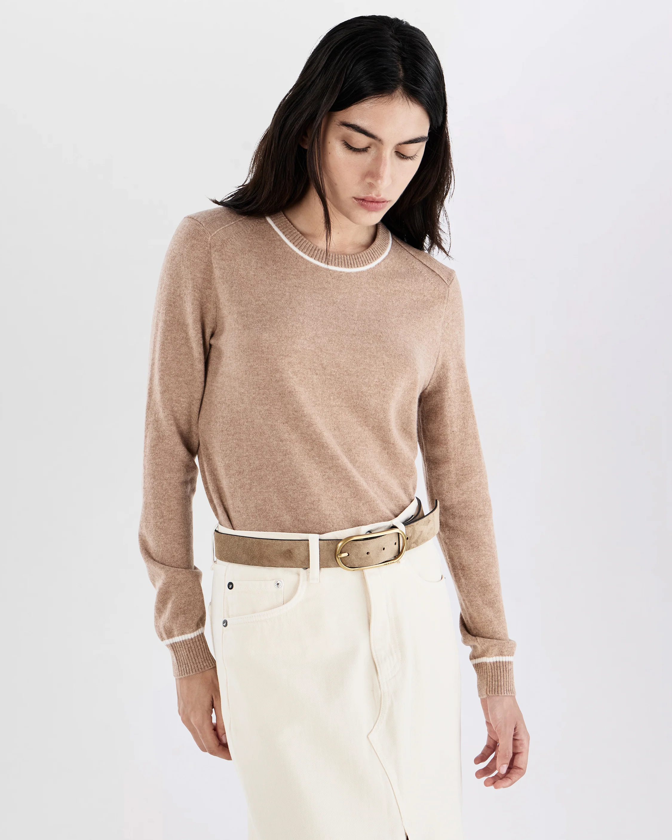 Rounded Rebound Suede Belt - Image 2