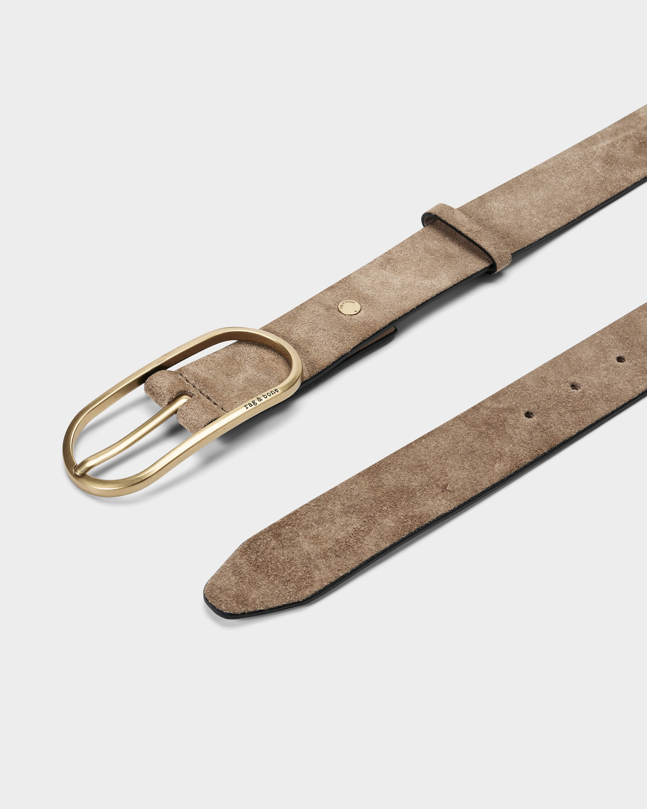 Rounded Rebound Suede Belt - Image 4
