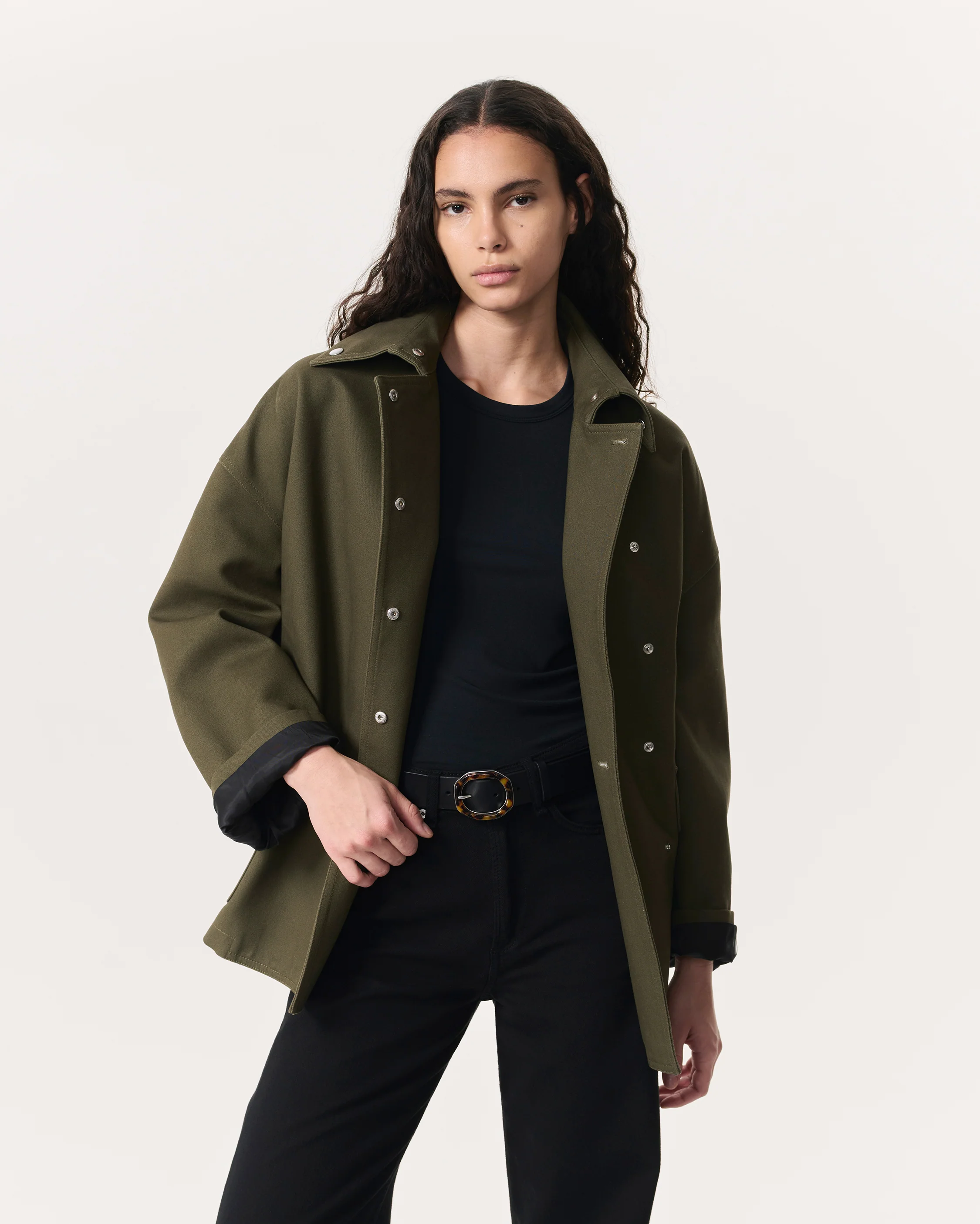 Rue Belted Cotton Twill Jacket