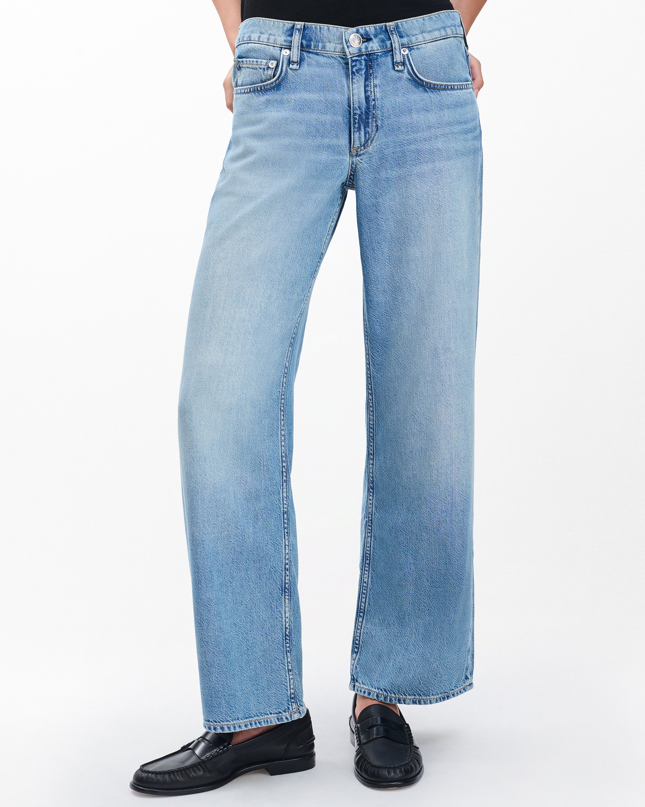 Saige Ankle Relaxed Straight Jeans - Image 3
