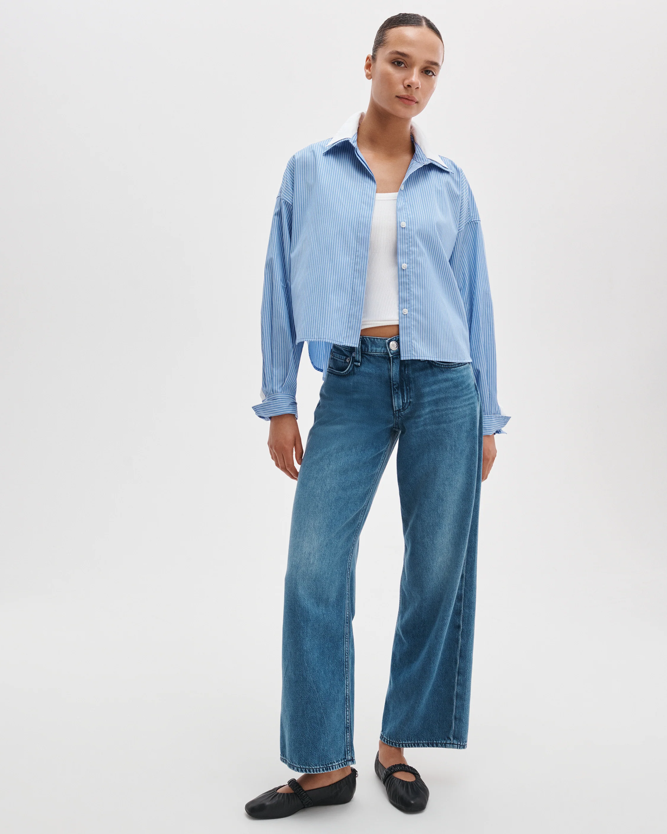 Saige Ankle Relaxed Straight Jeans