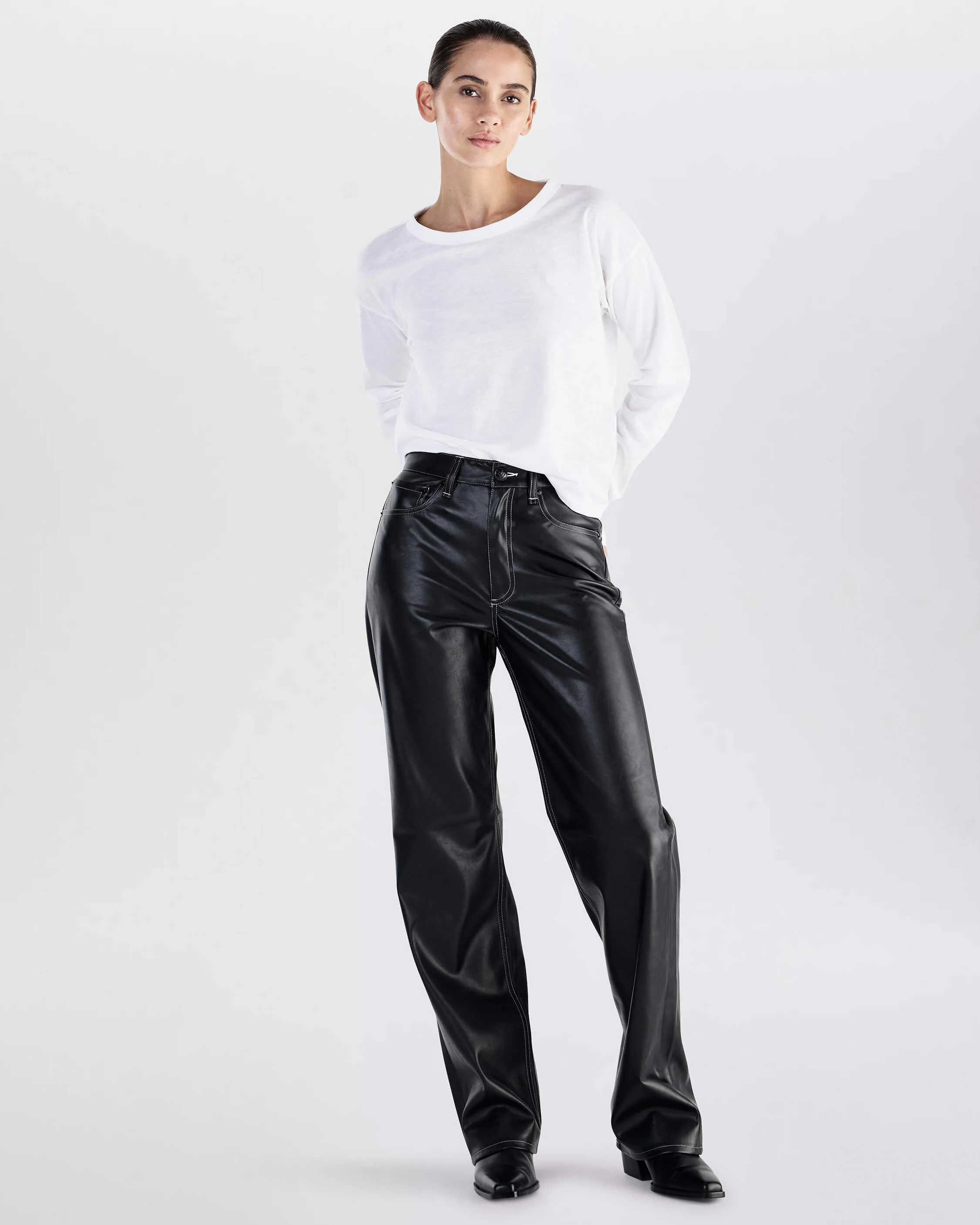 Shea Faux Leather Pants