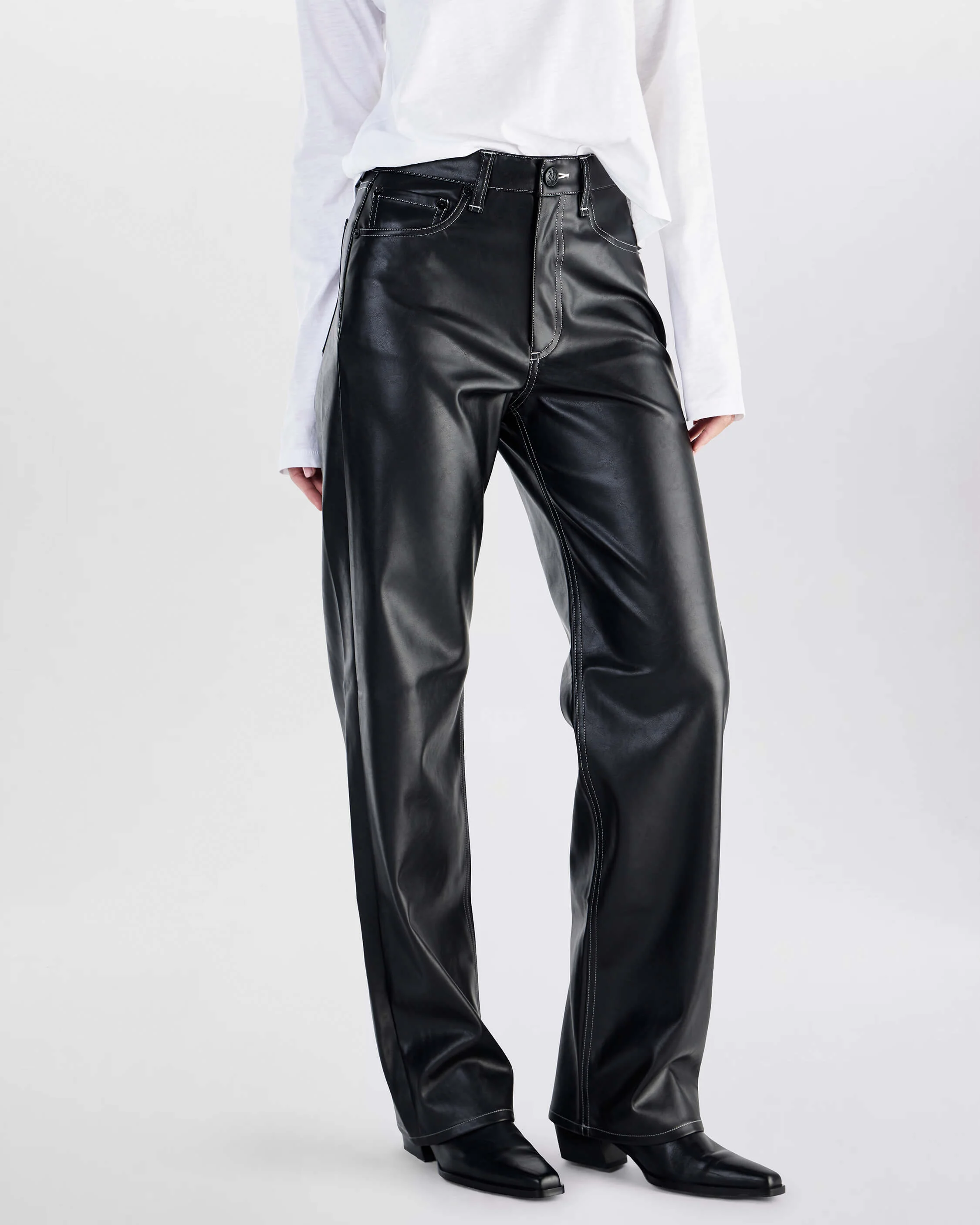 Shea Faux Leather Pants - Image 3