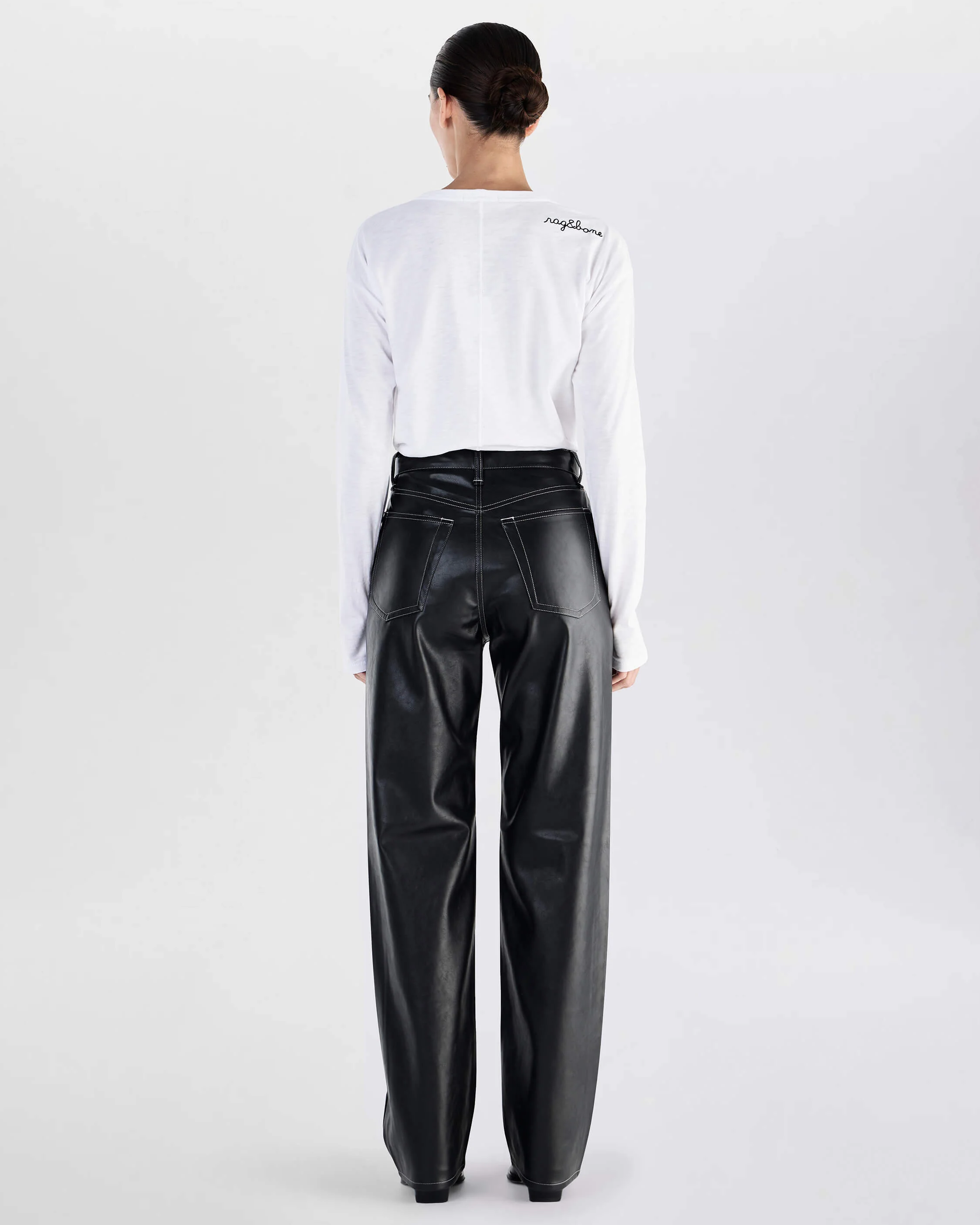 Shea Faux Leather Pants - Image 6