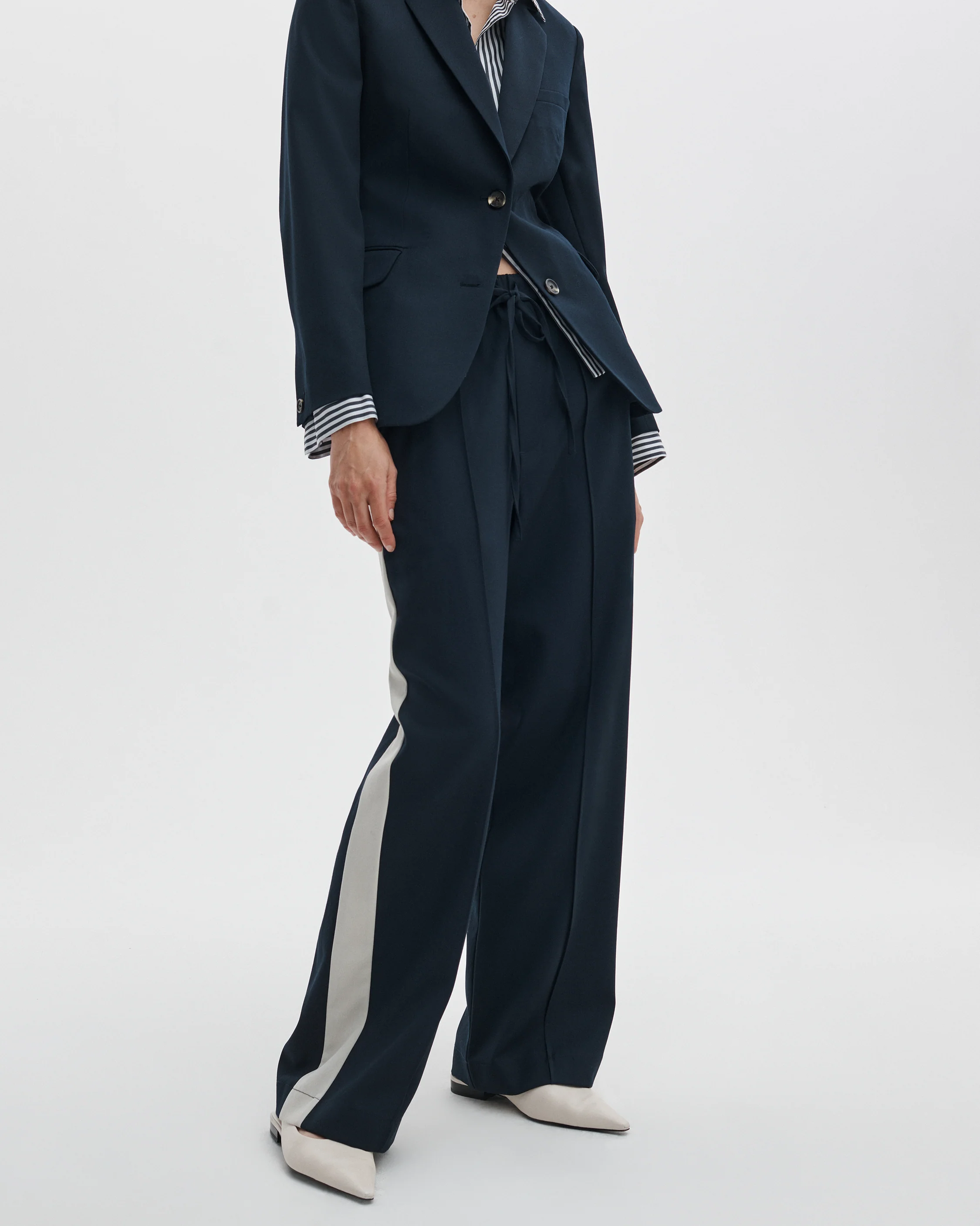 Siena Wool Side-Stripe Pants - Image 3