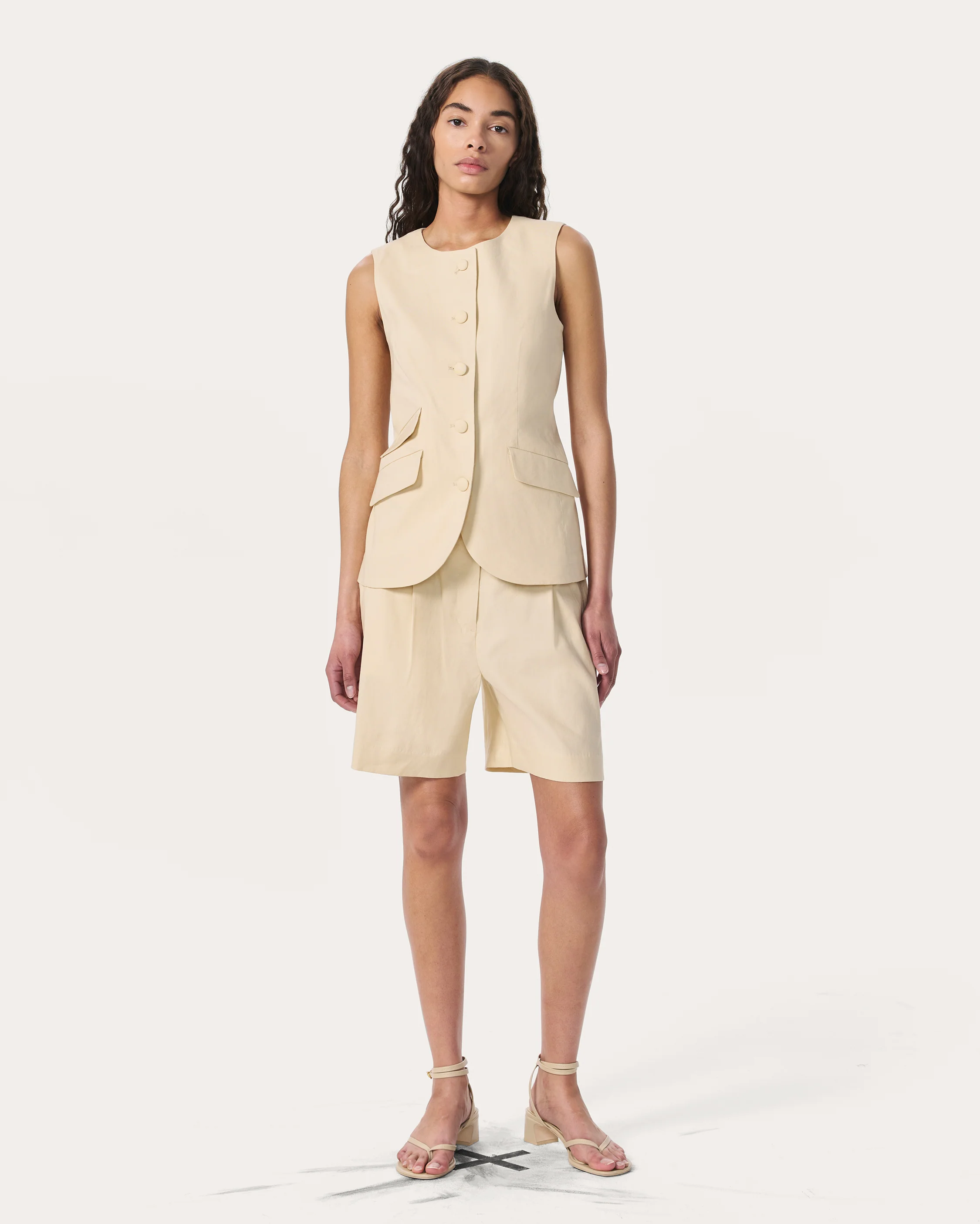 Slade Crew Linen Vest - Image 3
