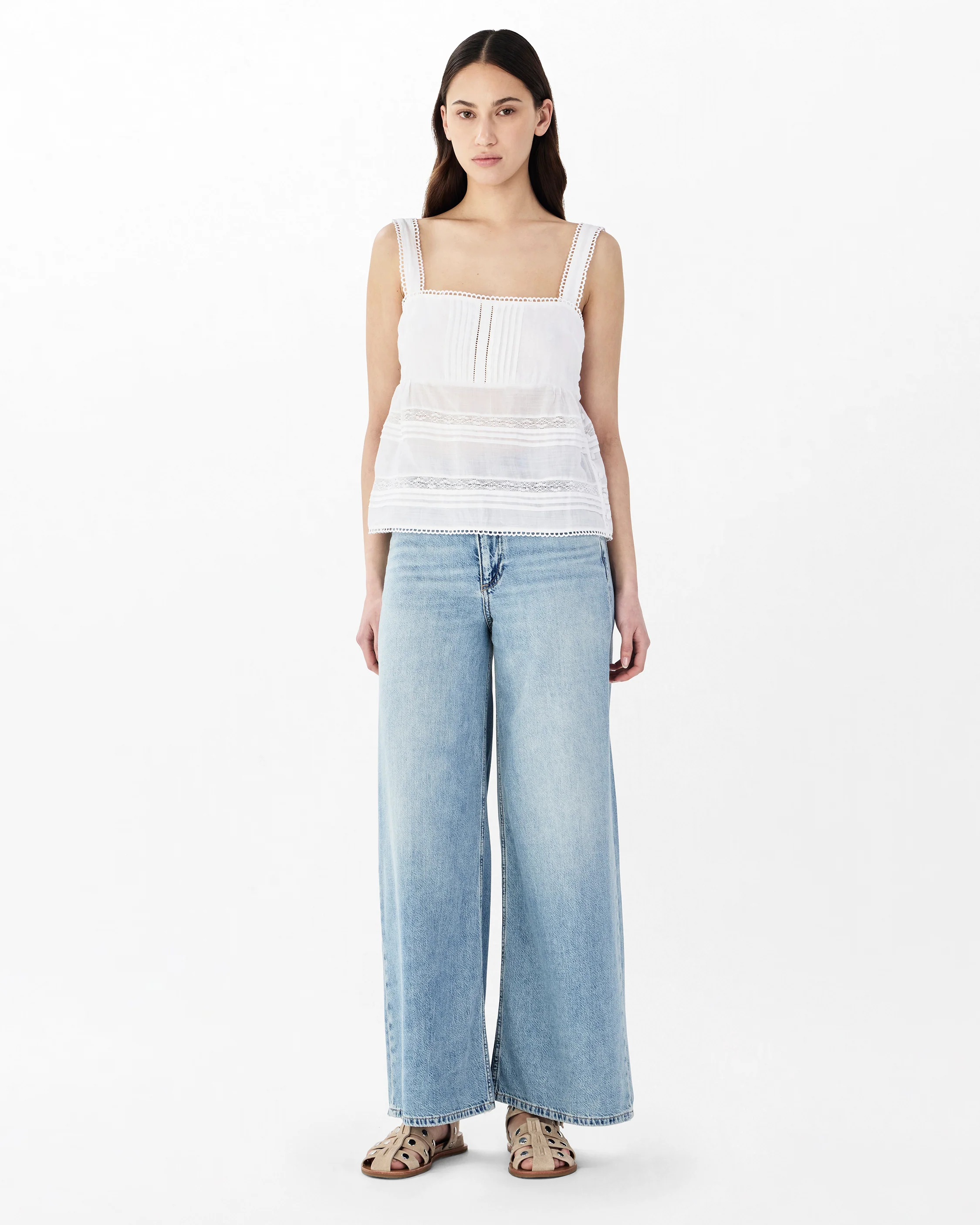 Sofie Ankle Wide-Leg Jeans