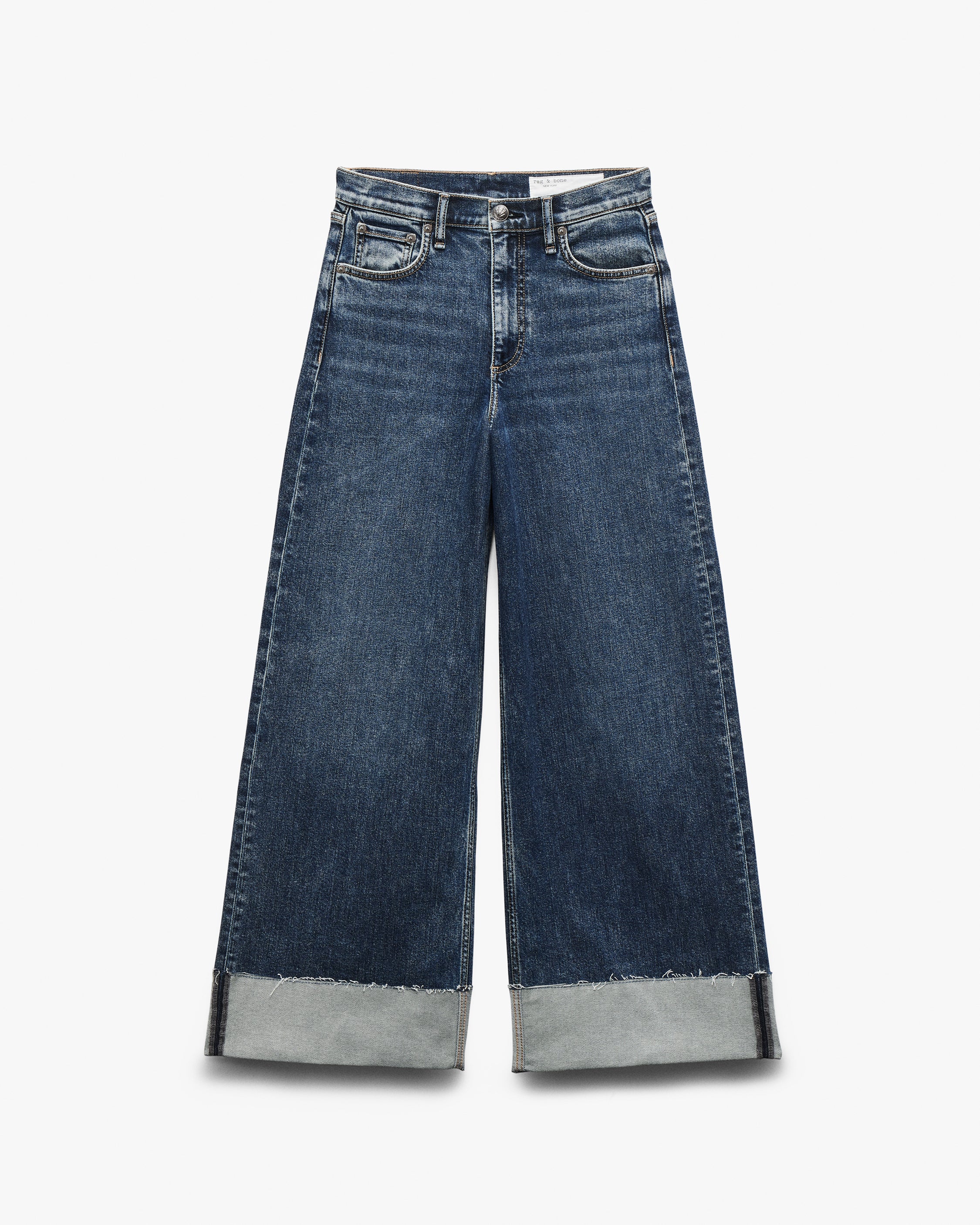 Sofie Cuffed Wide-Leg Jeans - Image 2