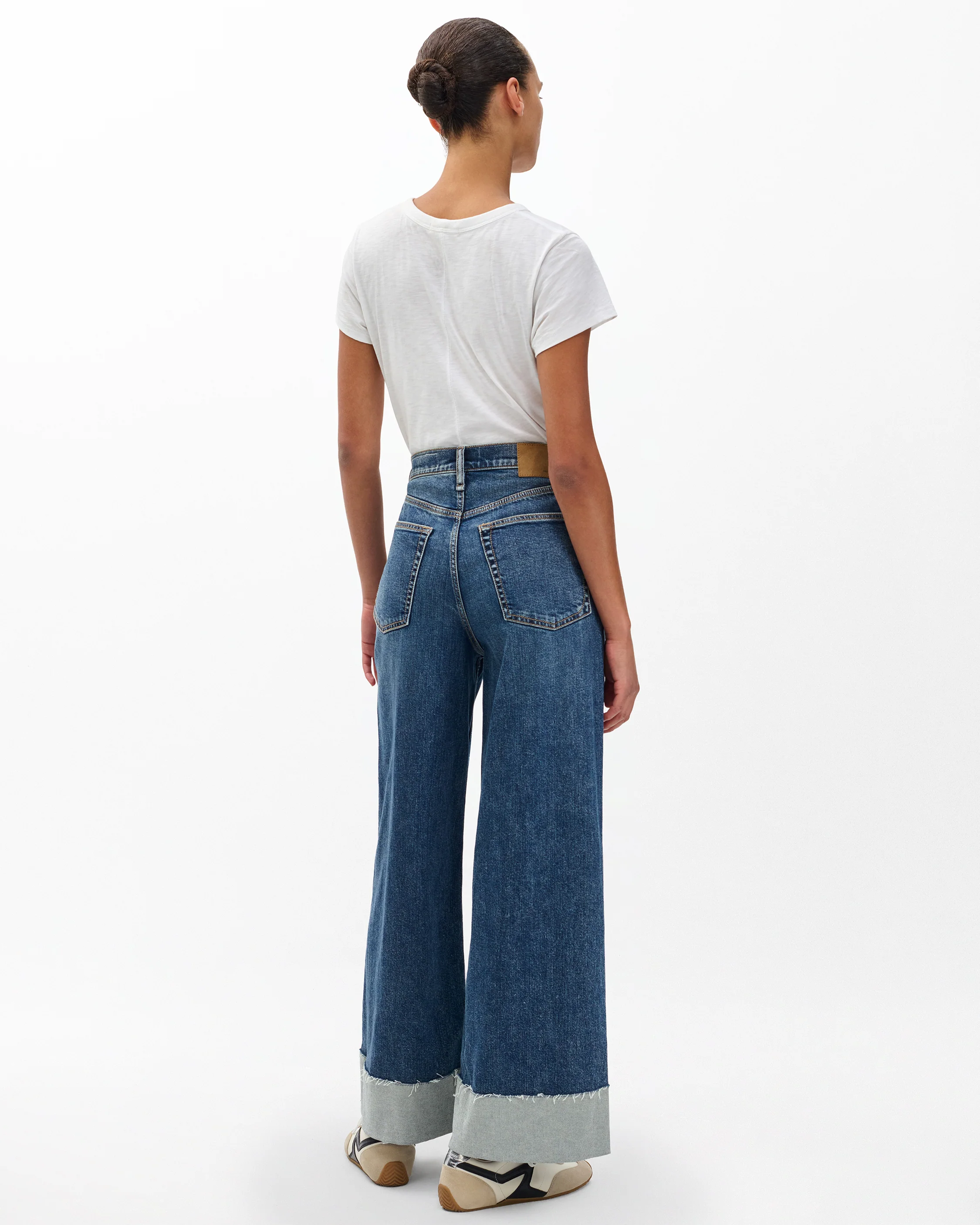 Sofie Cuffed Wide-Leg Jeans - Image 6