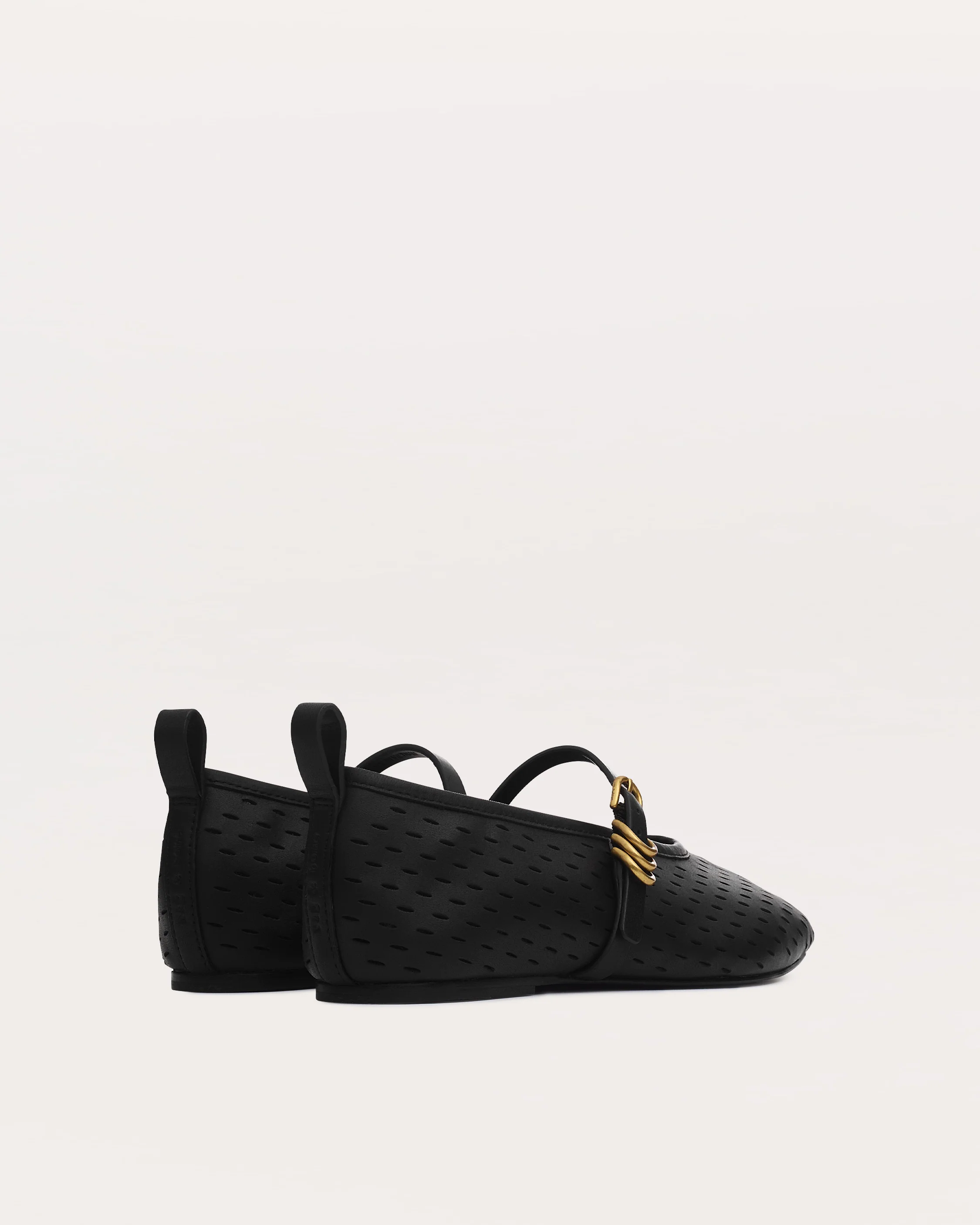 Spire Perforated Leather Mary Janes - Image 3