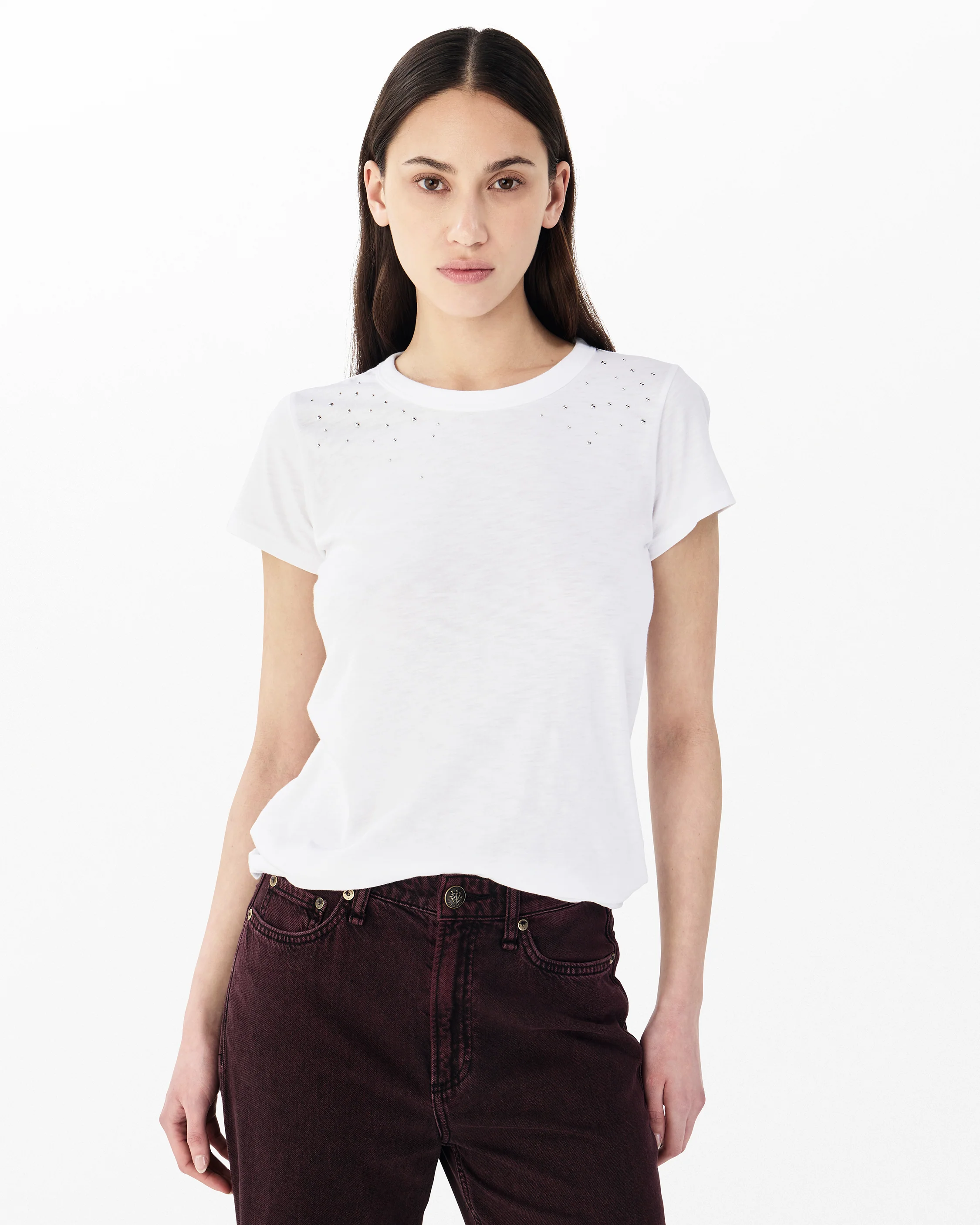 Studded Cotton Tee