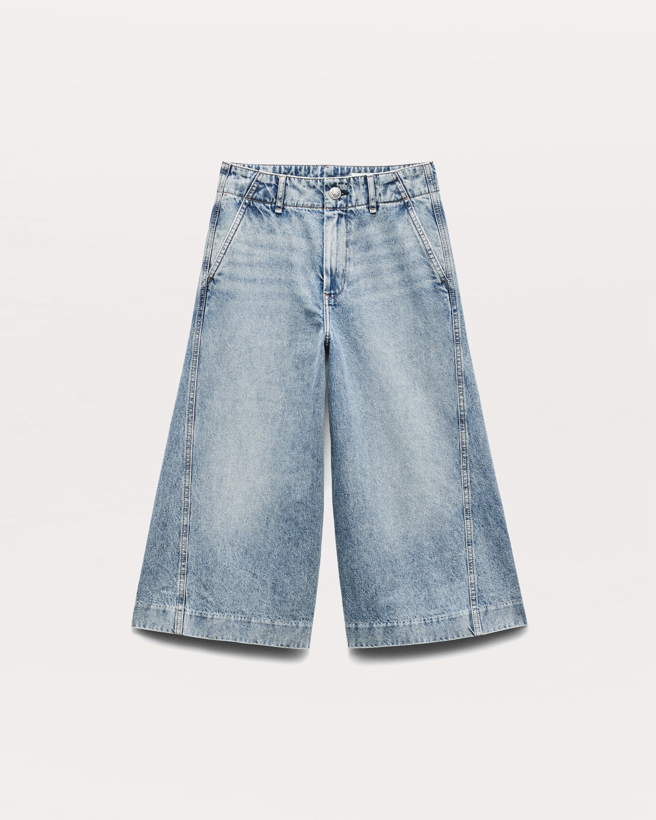 Tailored Jamie Denim Culotte - Image 2