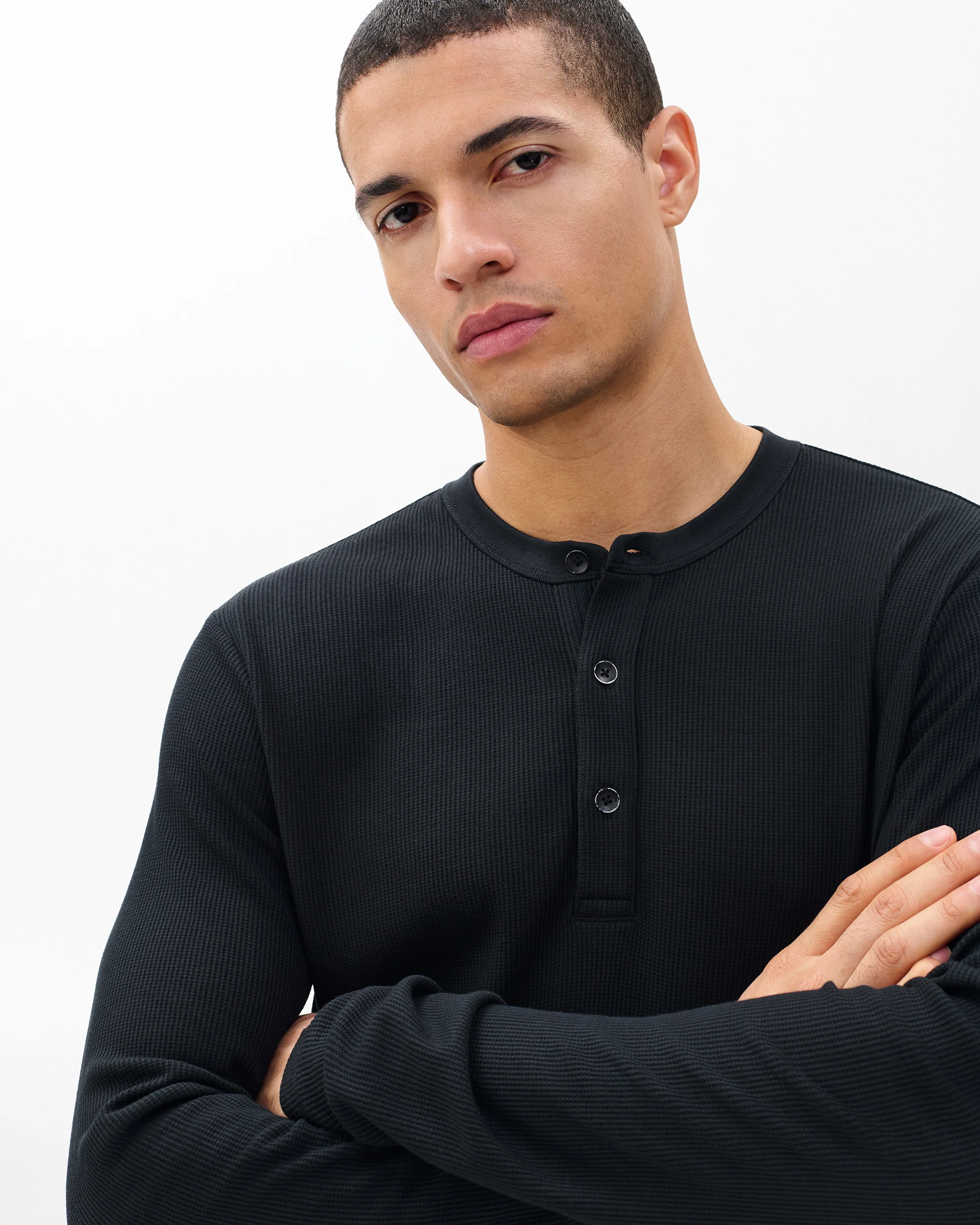 Tech Waffle Henley - Image 4