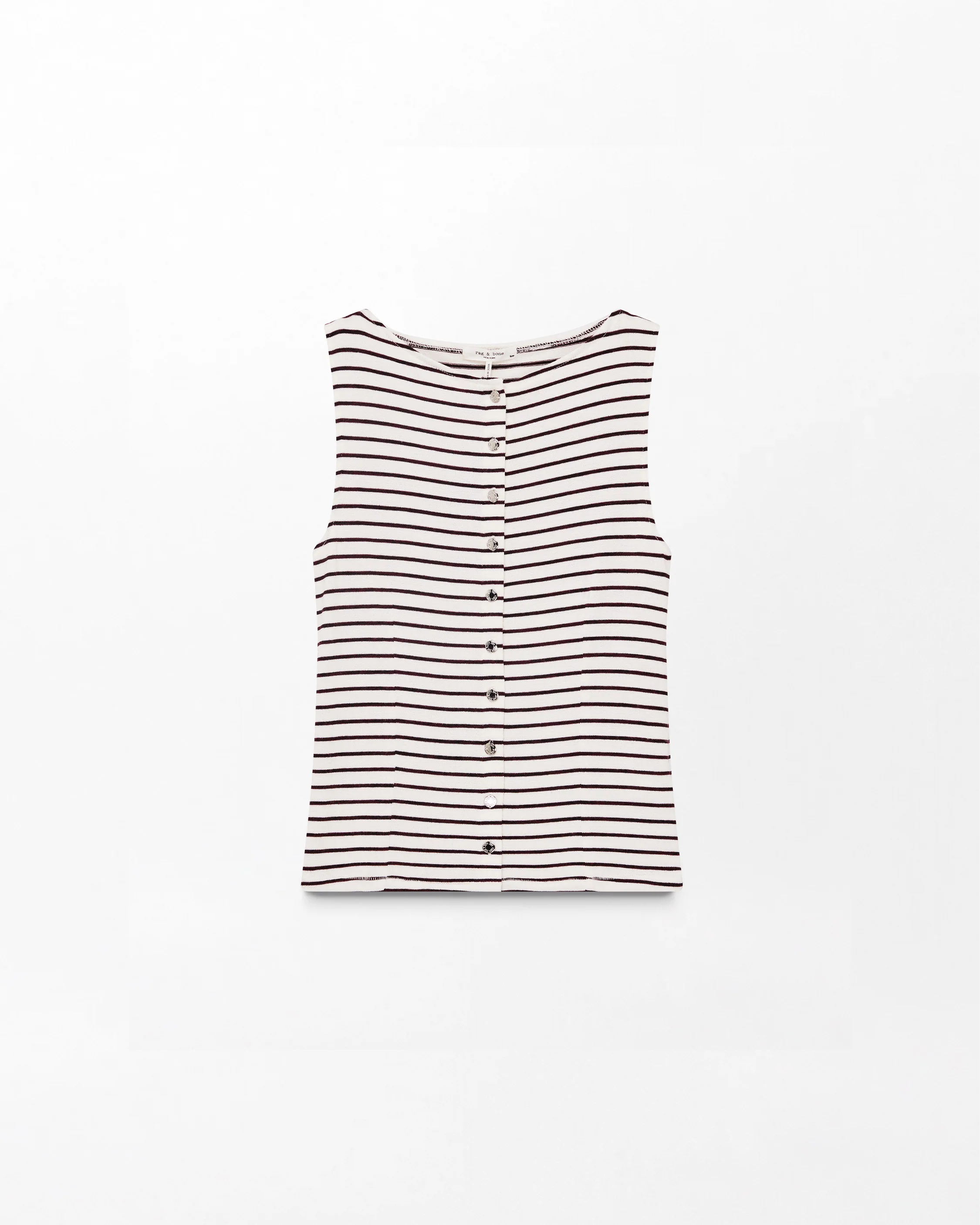 The Knit Striped Boatneck Vest - Image 2