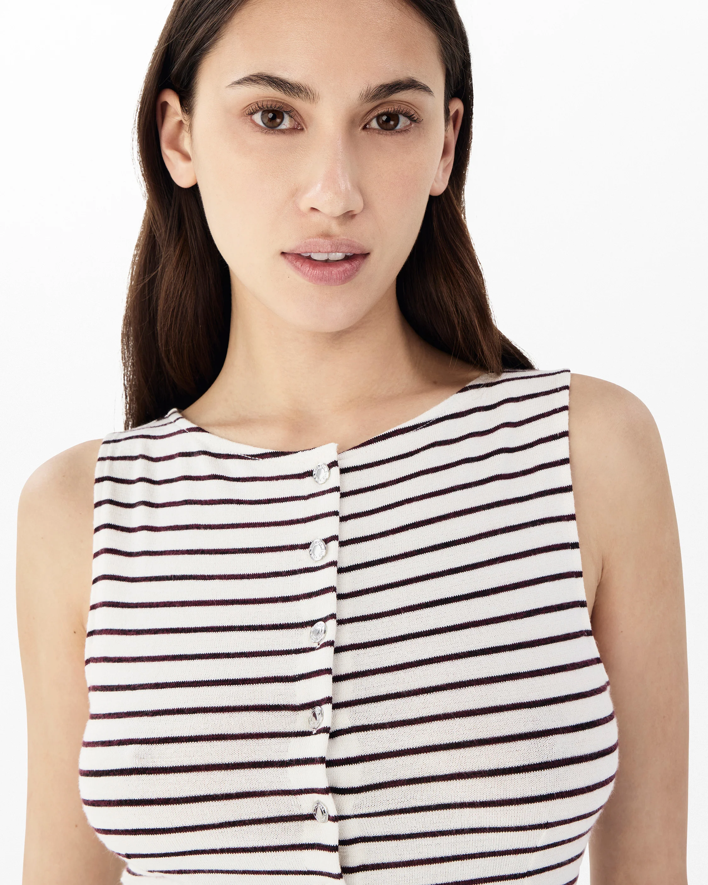 The Knit Striped Boatneck Vest - Image 3