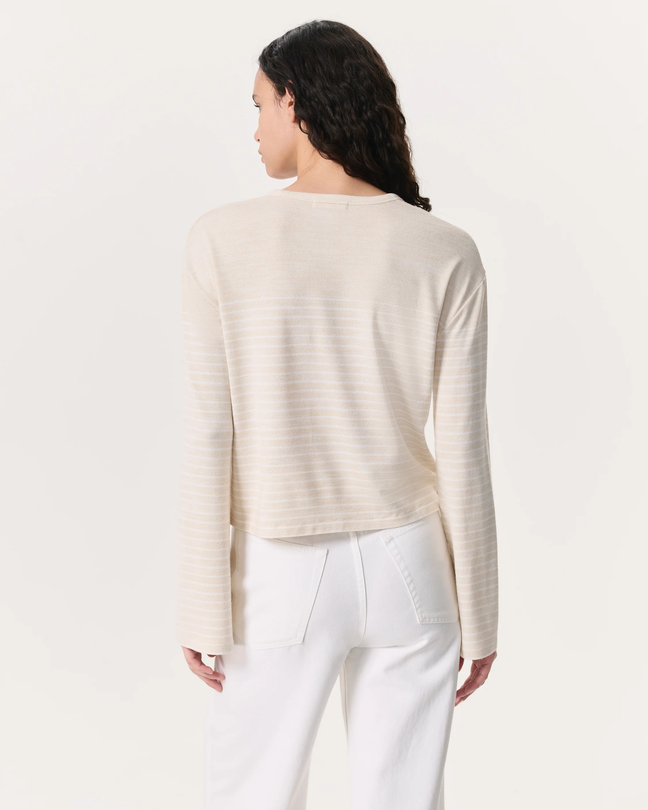 The Knit Striped Long Sleeve T-Shirt - Image 5