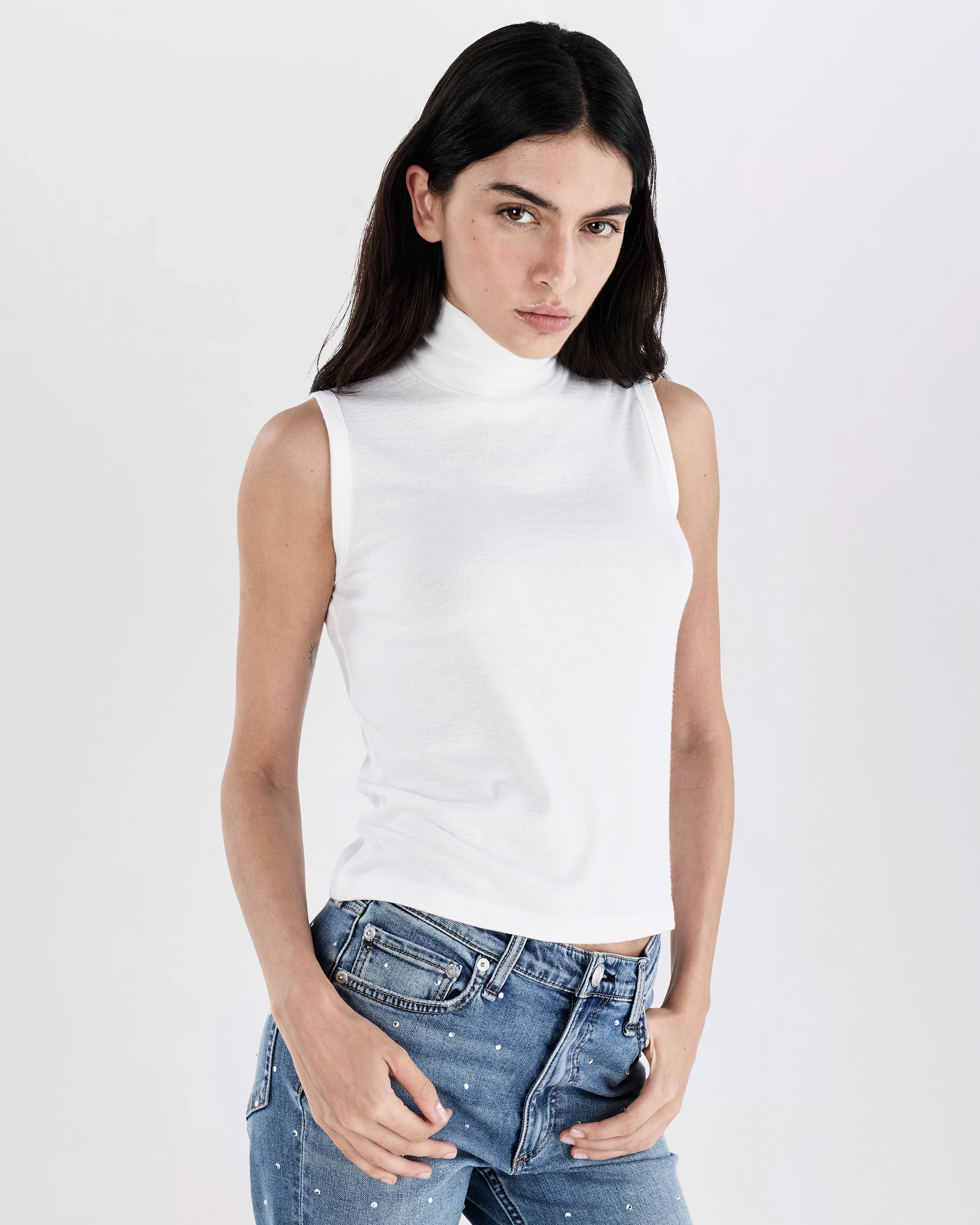 The Knit Turtleneck Tank
