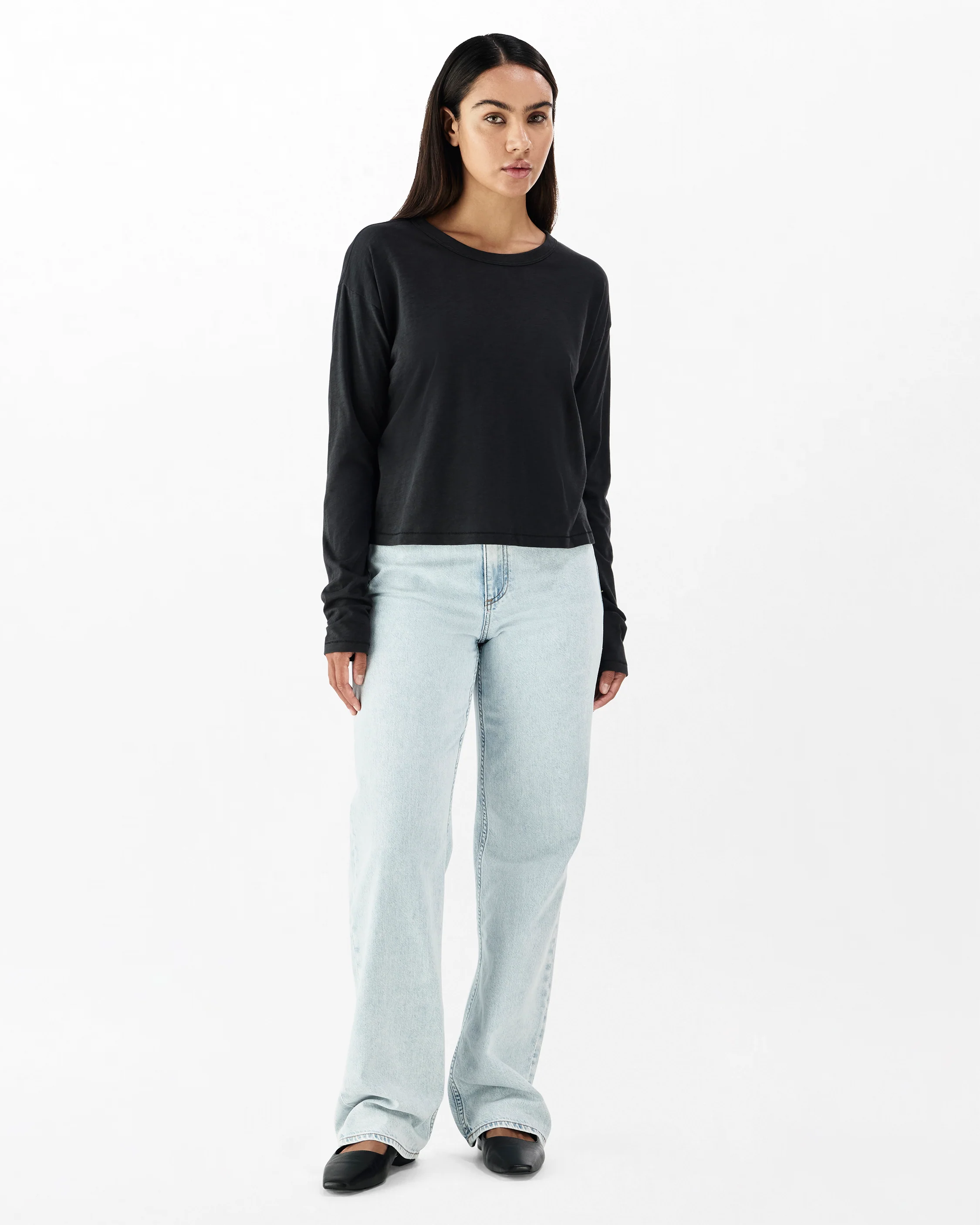 The Slub Cropped Long Sleeve - Image 3