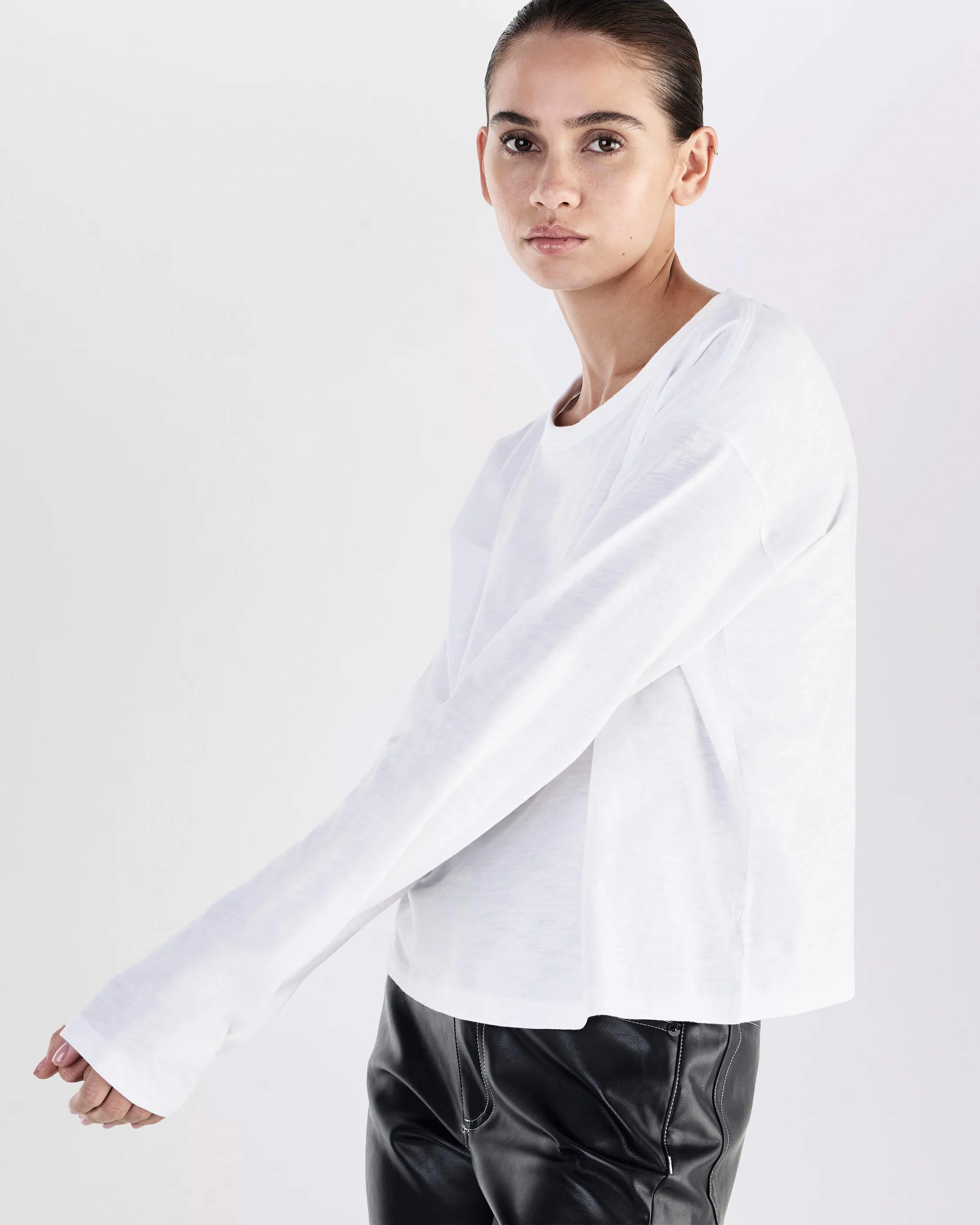 The Slub Cropped Long Sleeve - Image 5