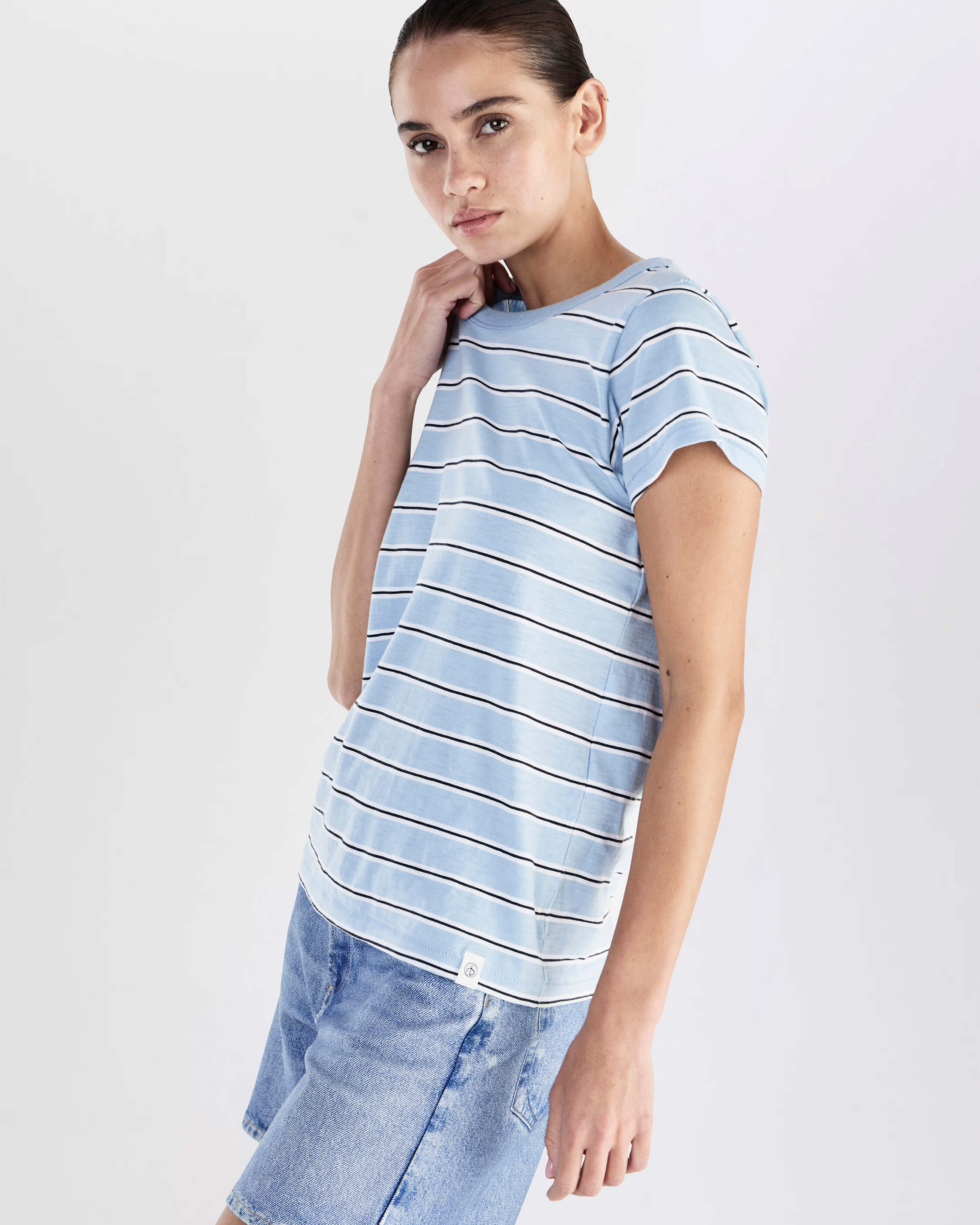 The Slub Striped Tee - Image 4