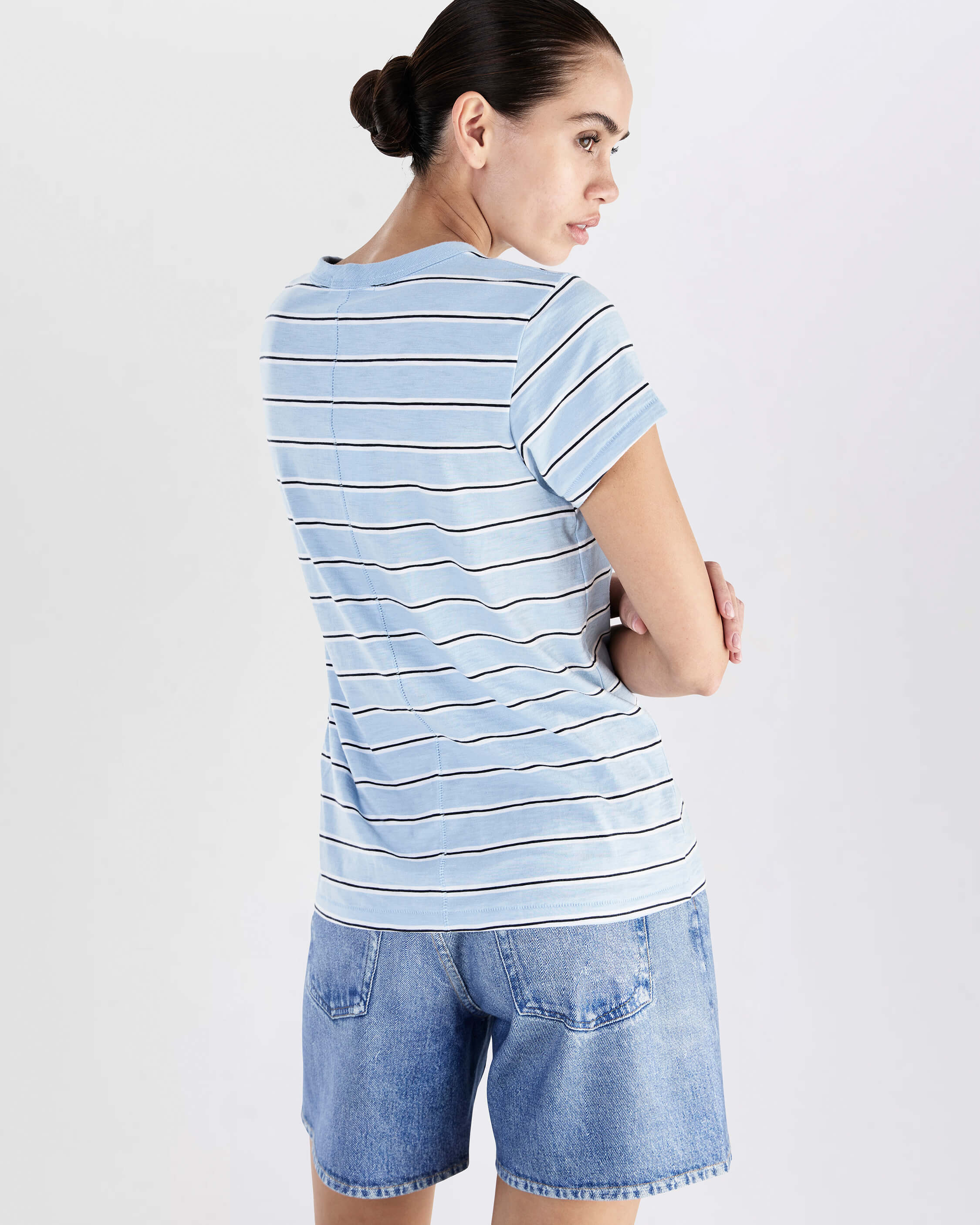 The Slub Striped Tee - Image 6