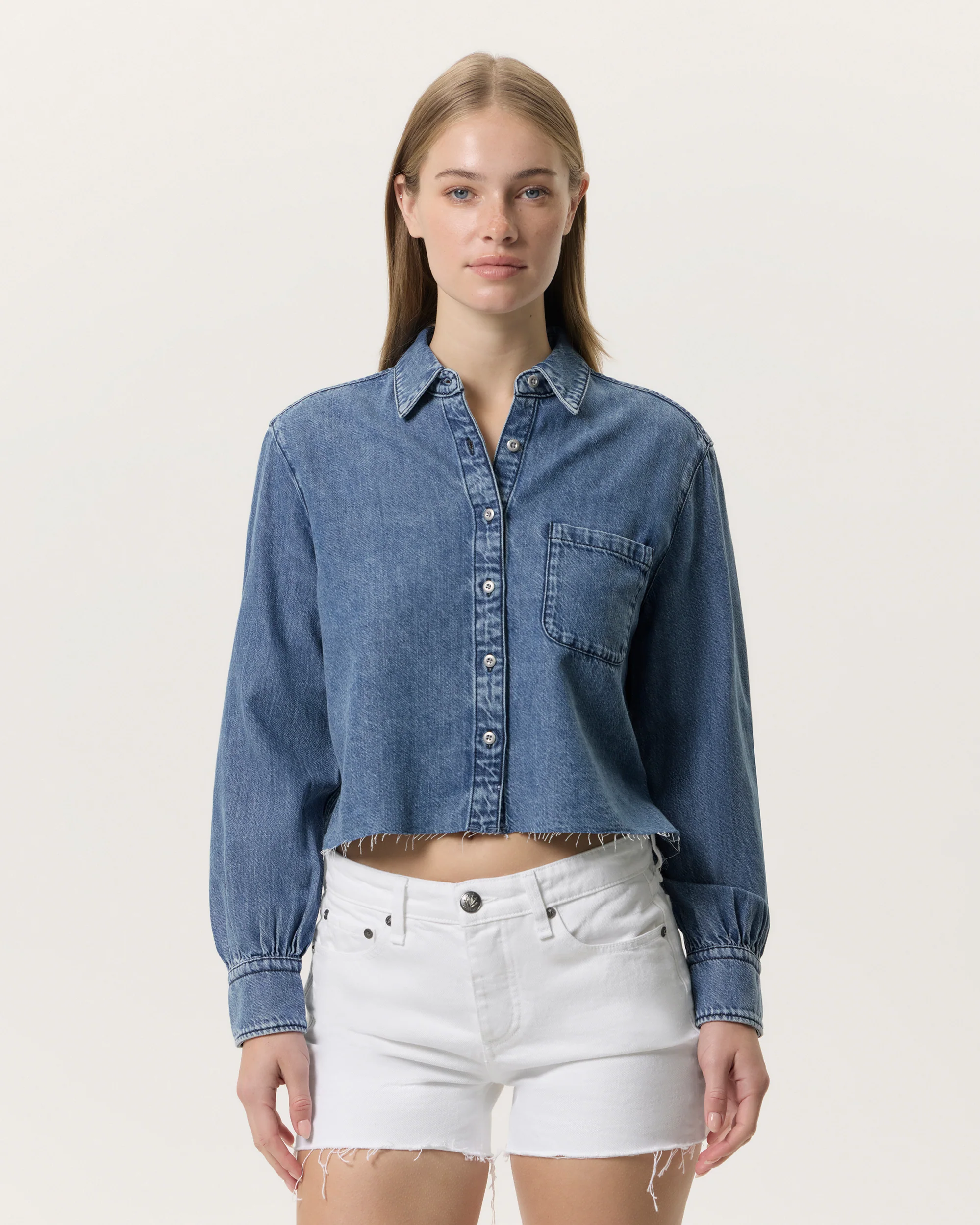 Ultra Featherweight Cropped Maxine Shirt
