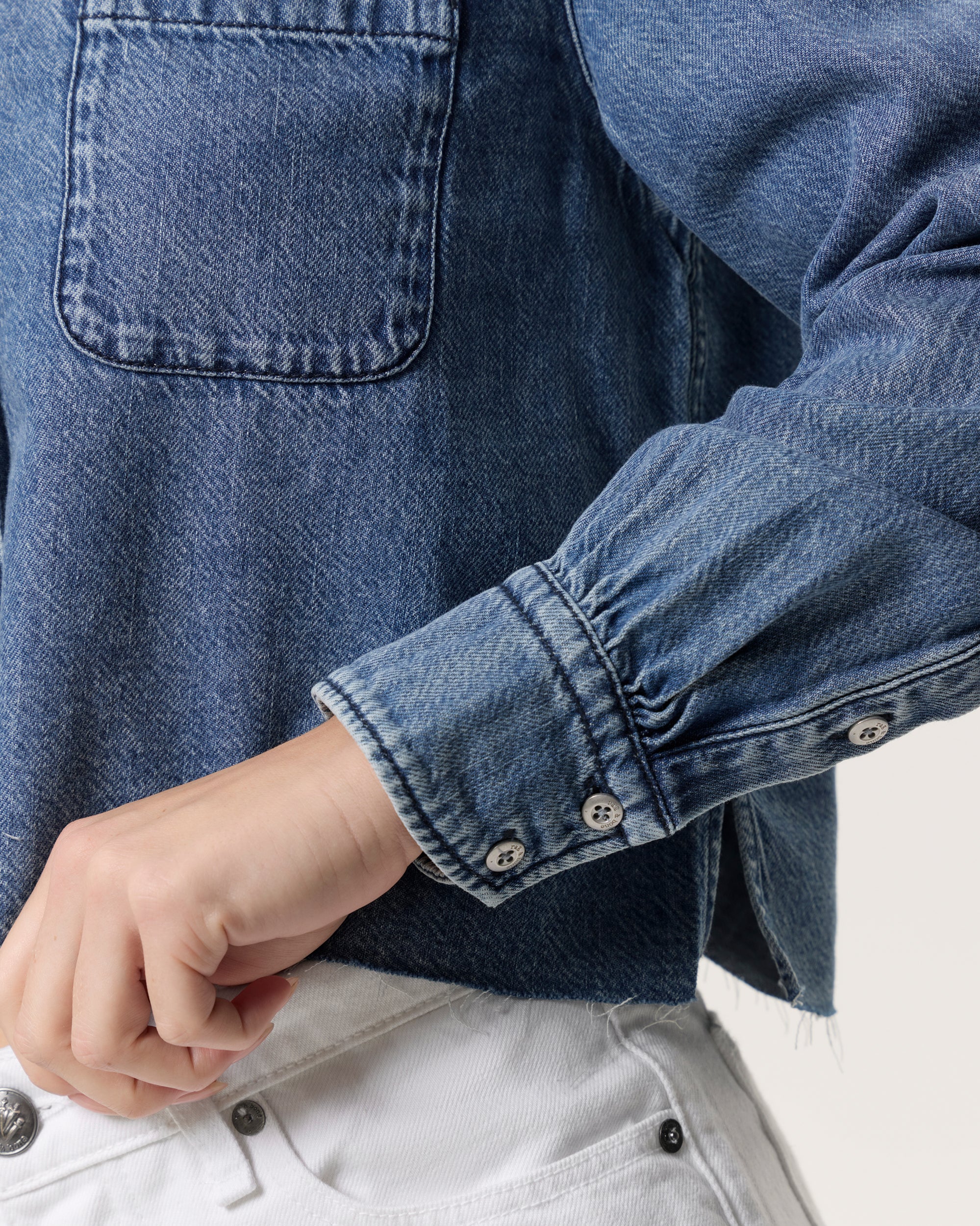 Ultra Featherweight Cropped Maxine Shirt - Image 7