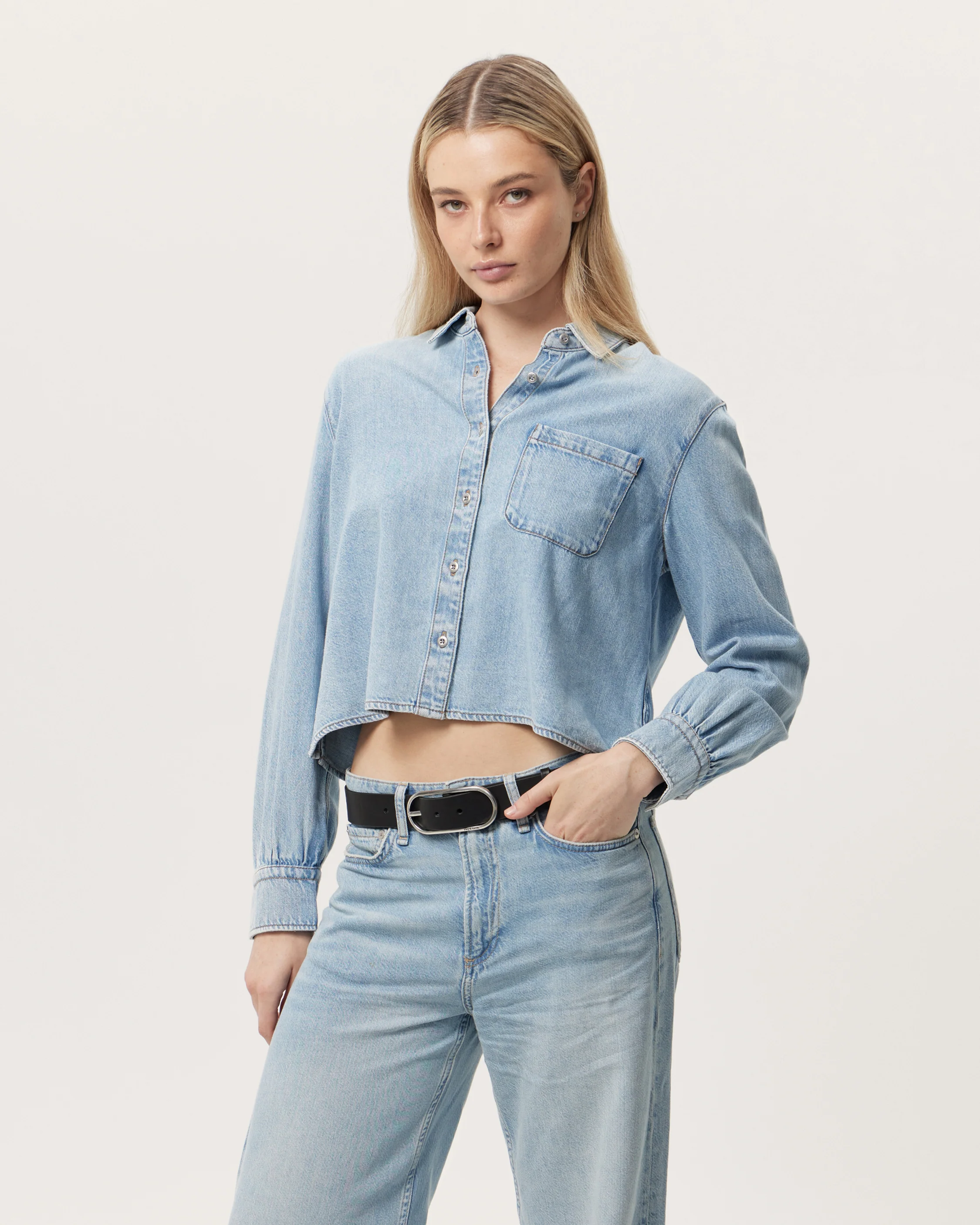 Ultra Featherweight Cropped Maxine Shirt