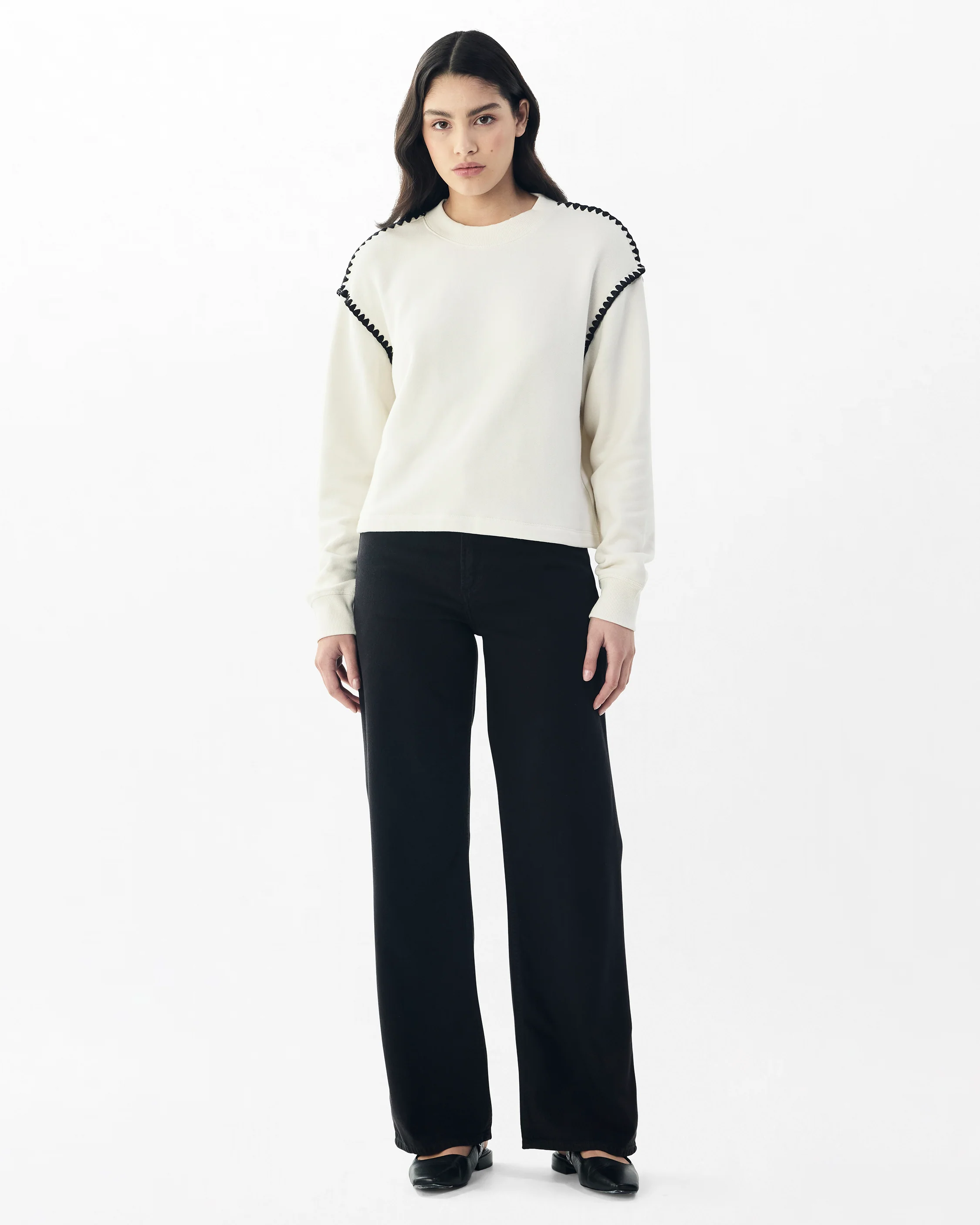 Vintage Terry Blanket Stitch Pullover - Image 4