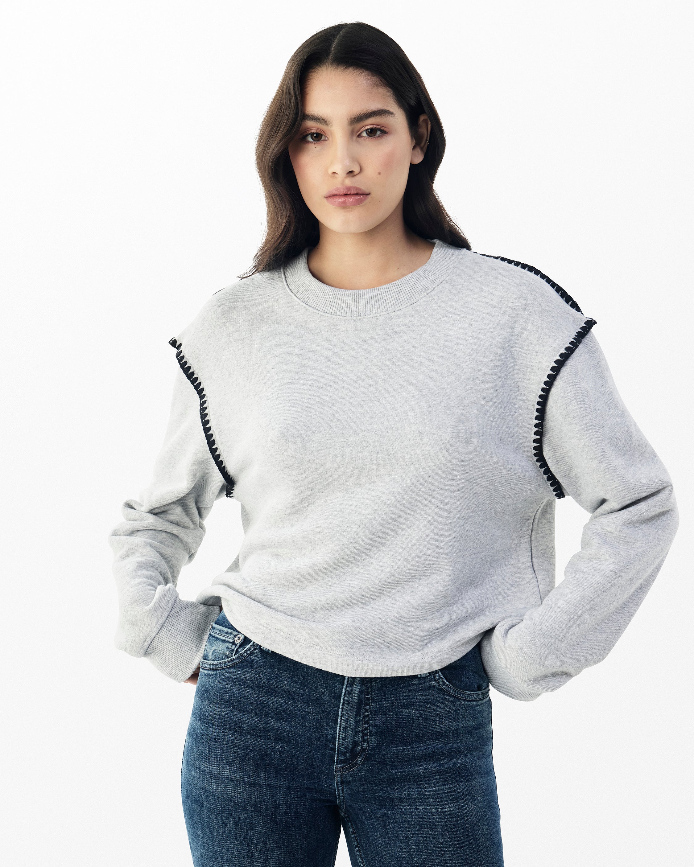 Vintage Terry Blanket Stitch Pullover