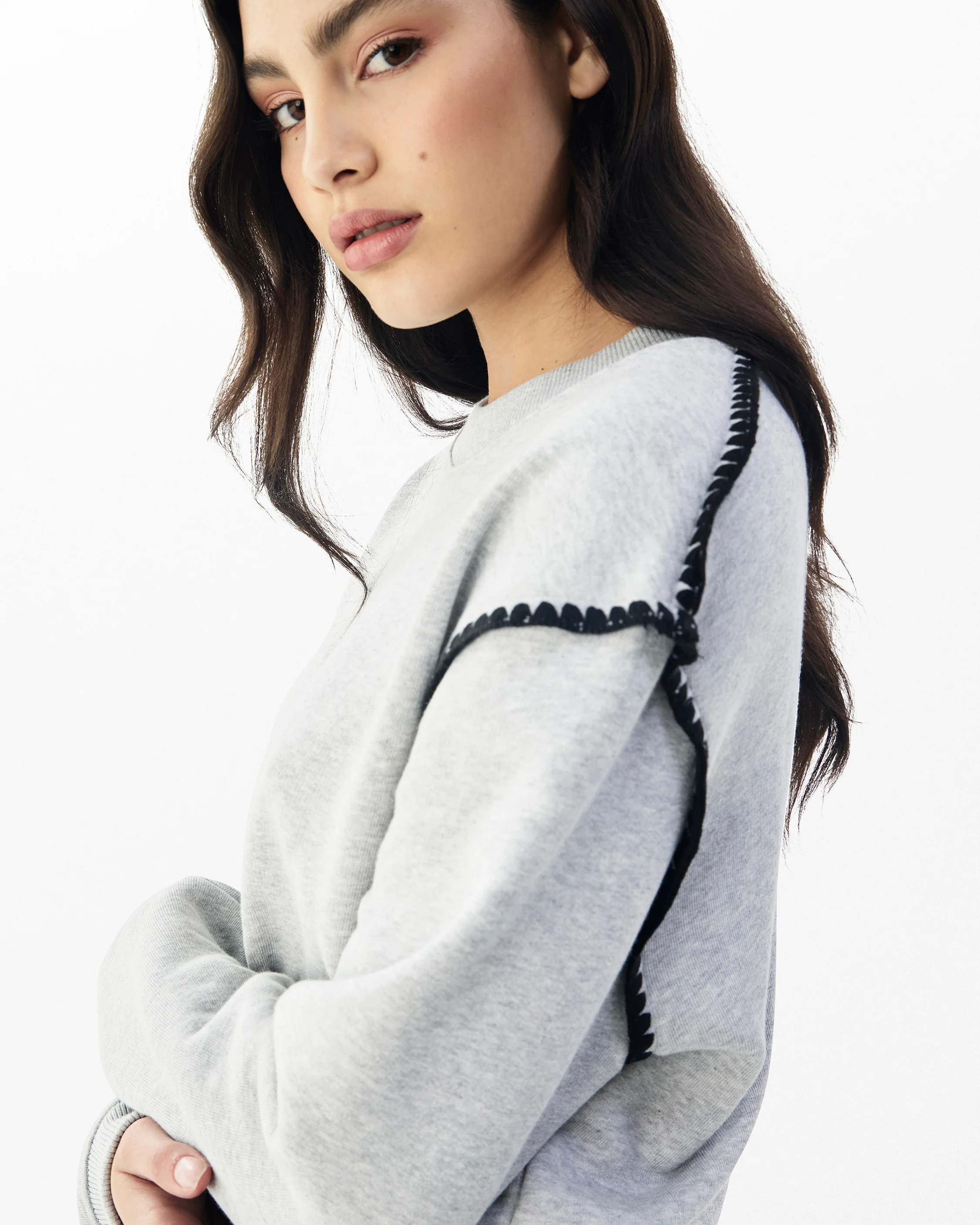 Vintage Terry Blanket Stitch Pullover - Image 3