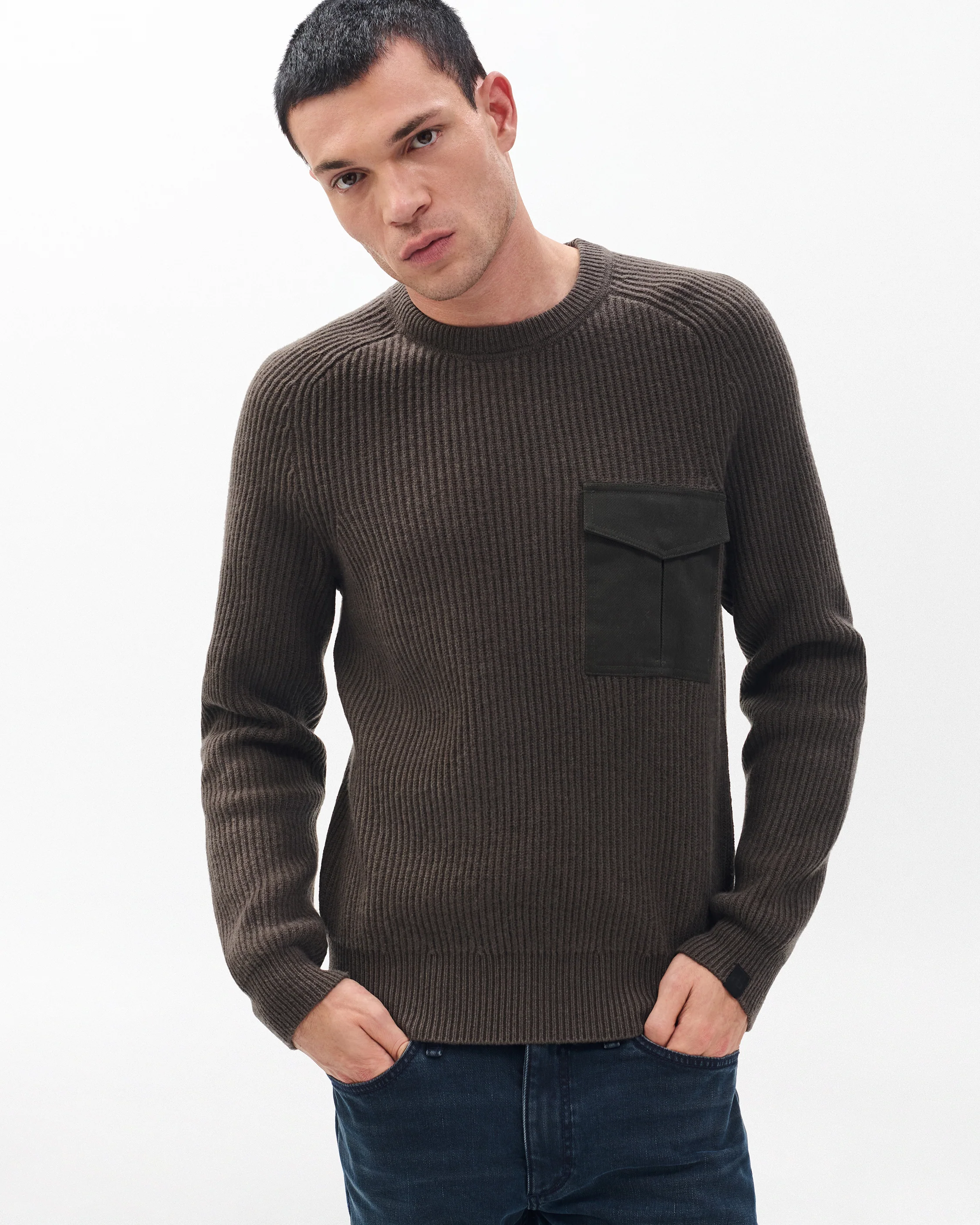 Walker Mixed-Media Sweater