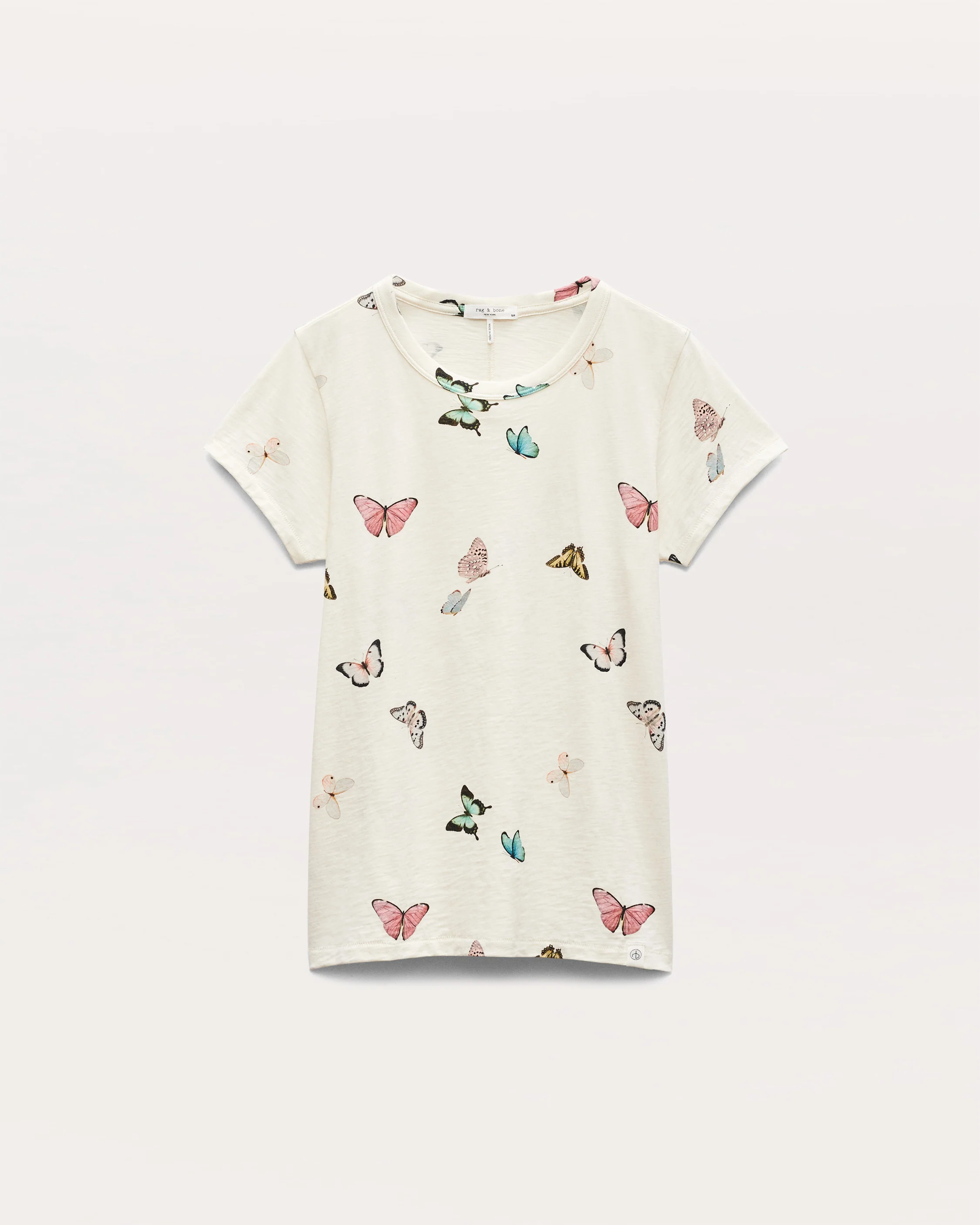 Butterfly Printed Cotton T-Shirt - Image 2