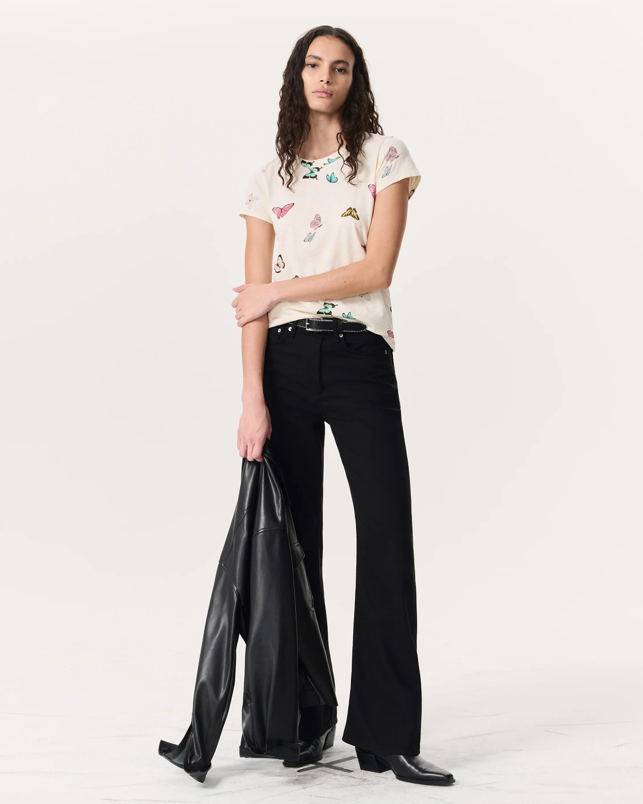 Butterfly Printed Cotton T-Shirt - Image 4