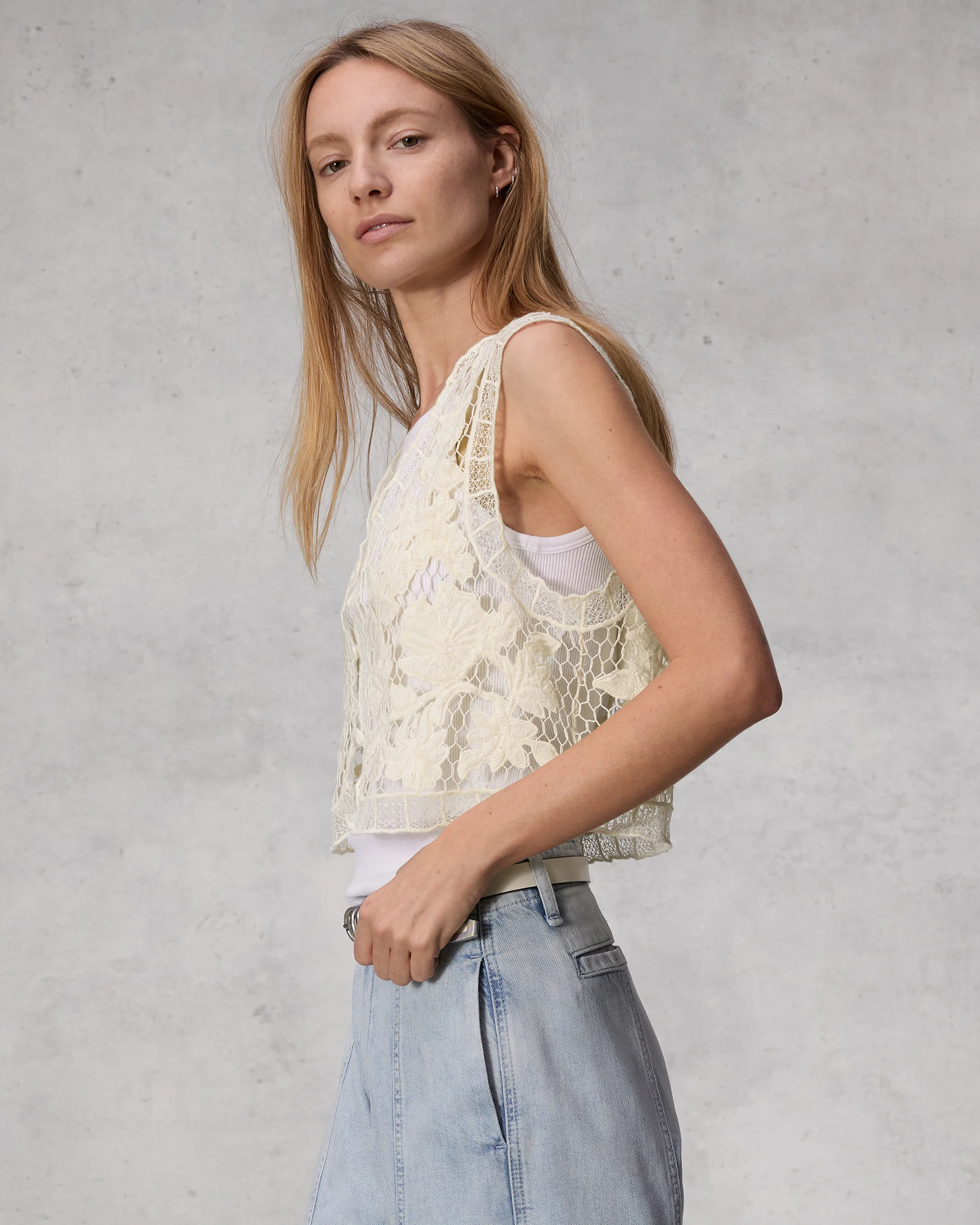 Coralie Crochet Vest - Image 4
