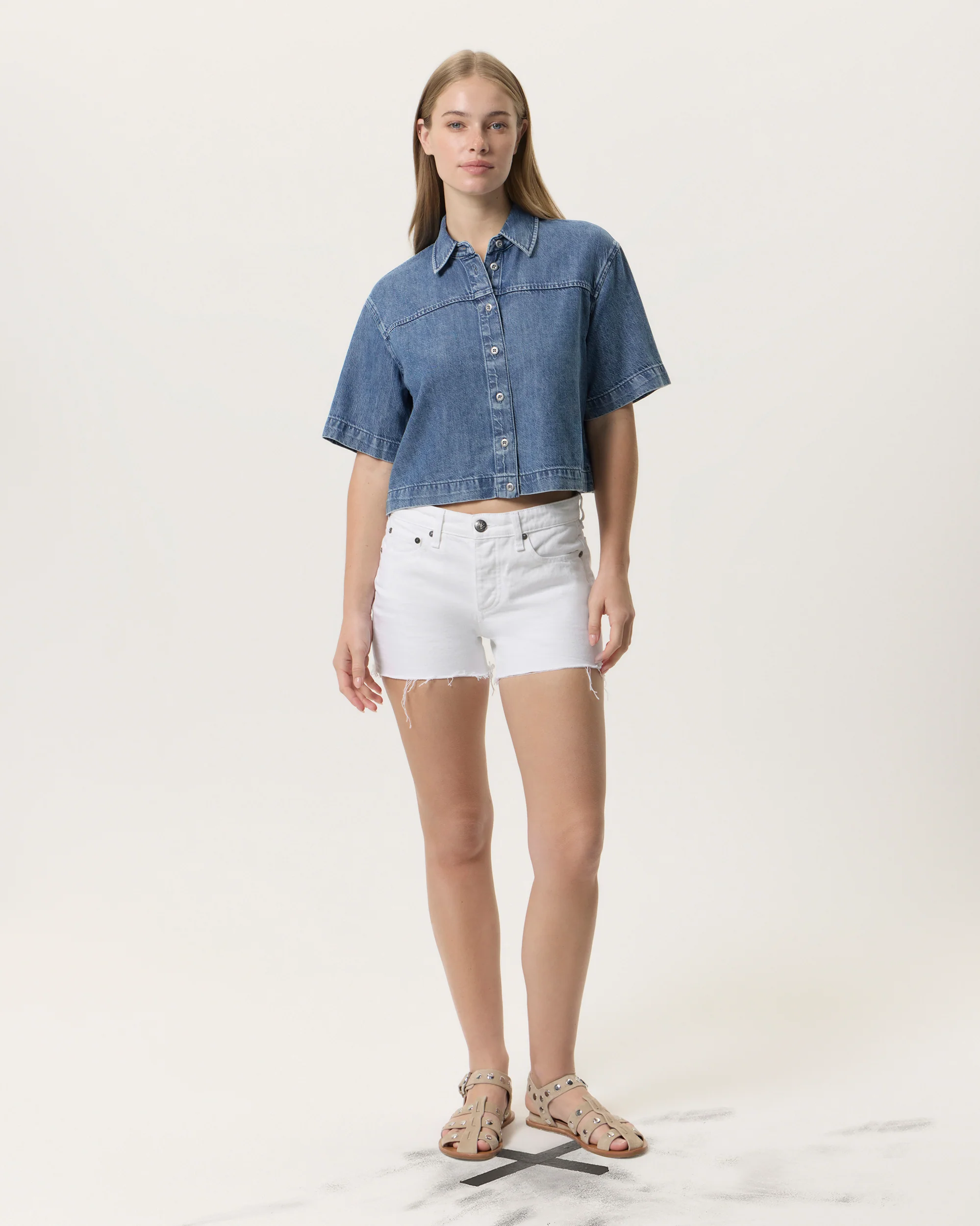 Dre Slim Boyfriend Denim Short