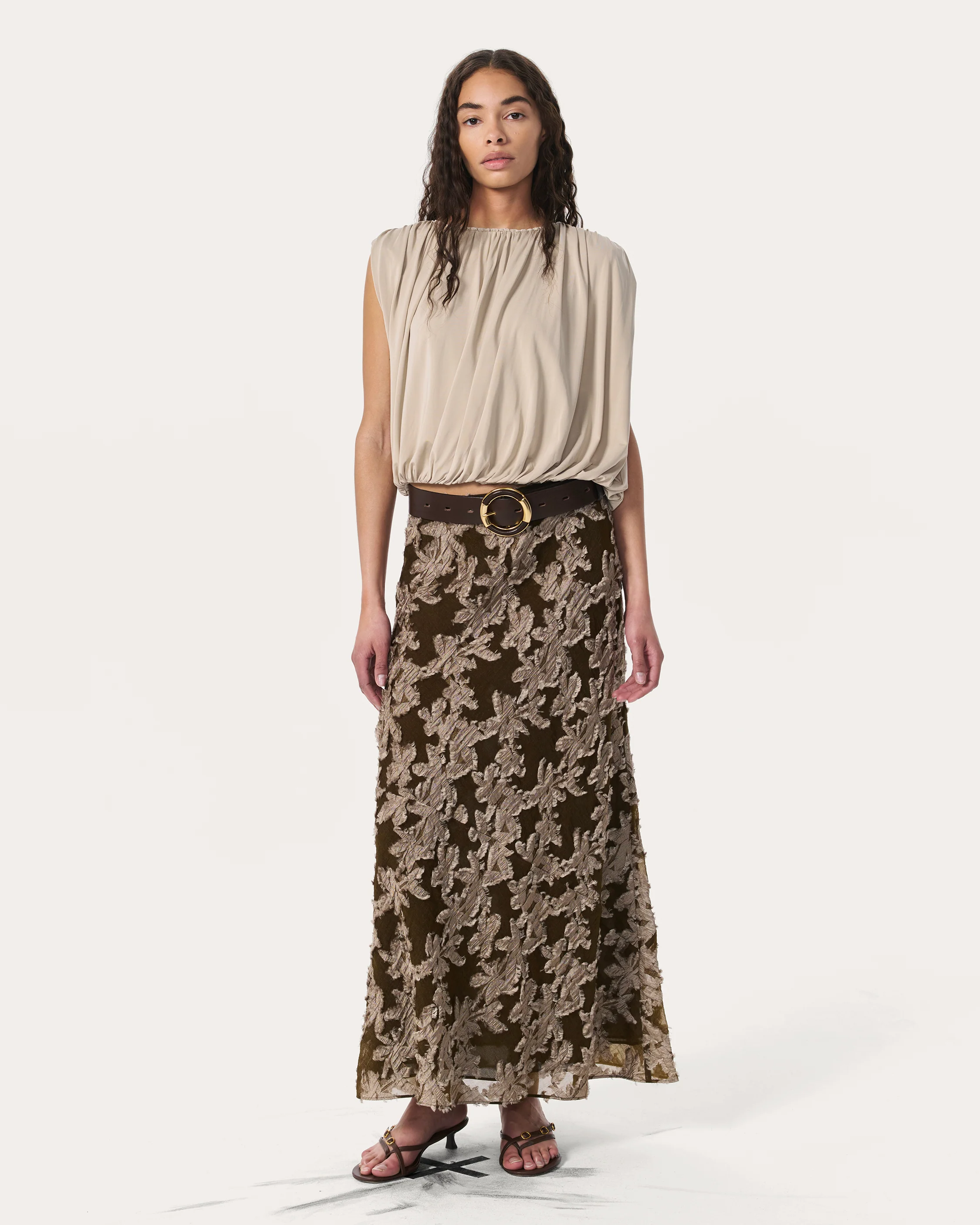 Wren Fil Coupé Maxi Skirt