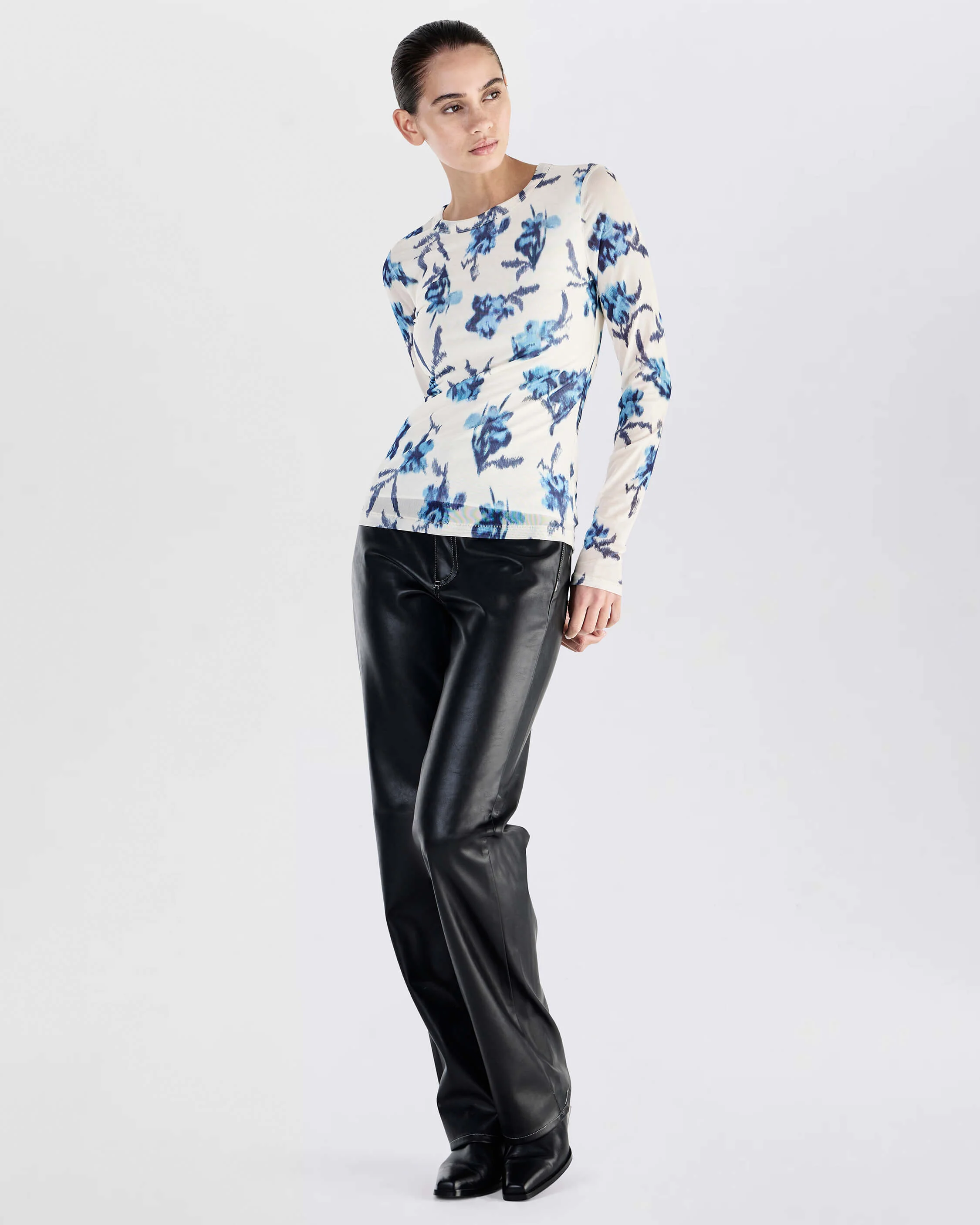 Yana Stretch Mesh Tee - Image 3