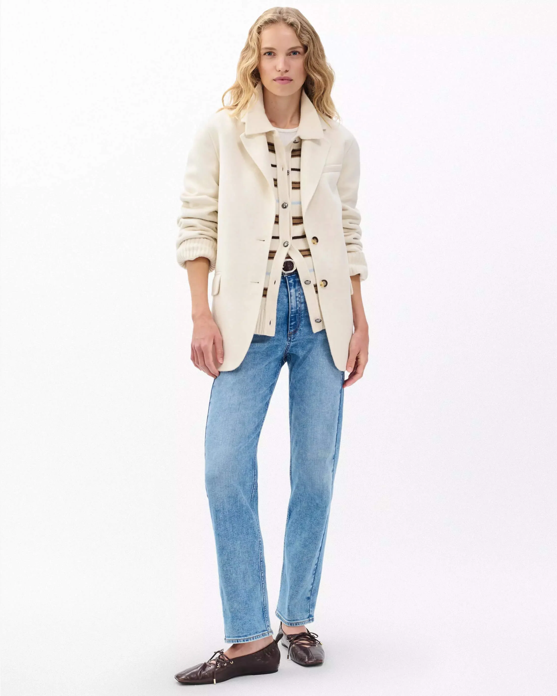 Zoe Double-Face Wool Blazer - Image 3