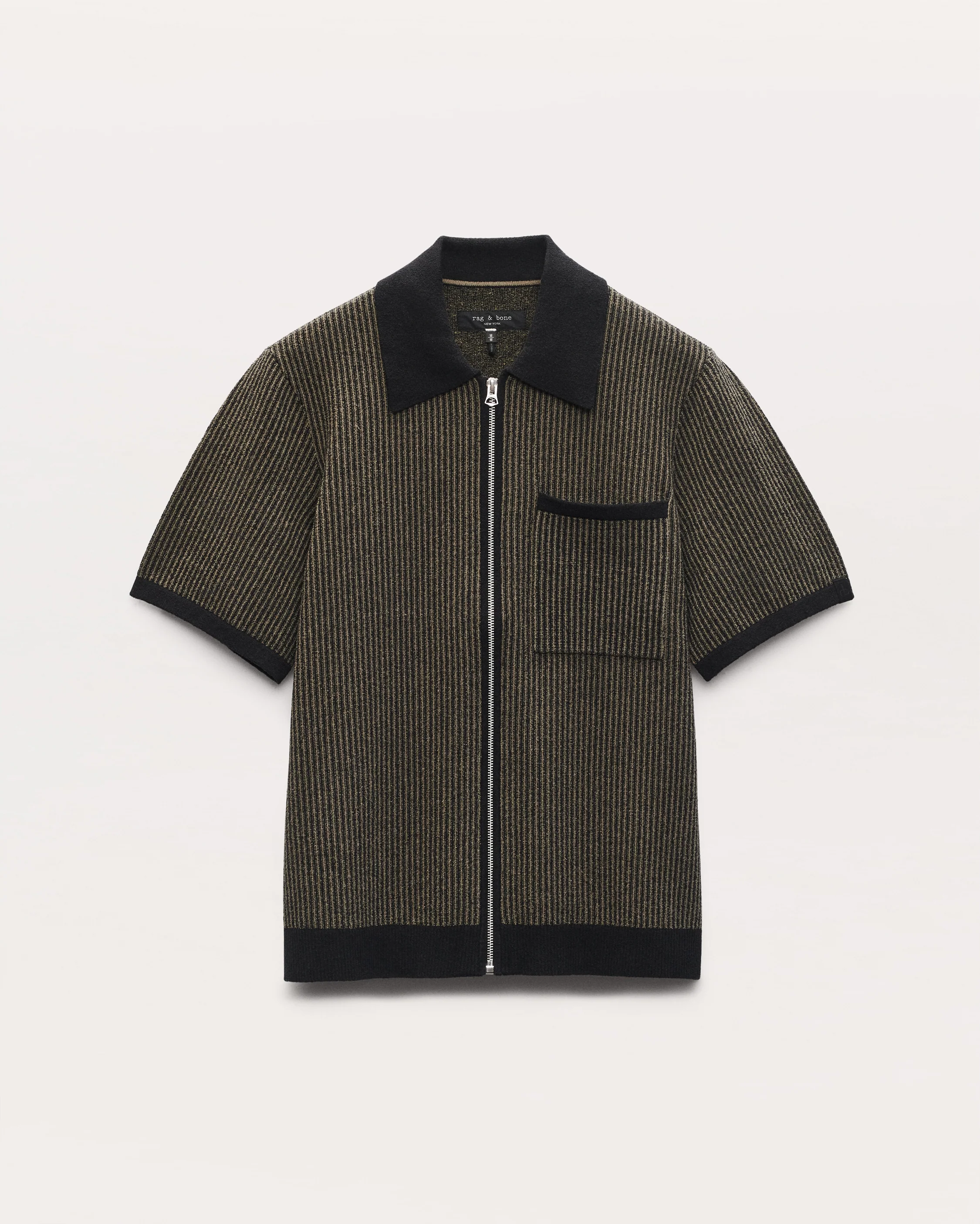 Zuma Jacquard Short Sleeve Zip Through - Image 2